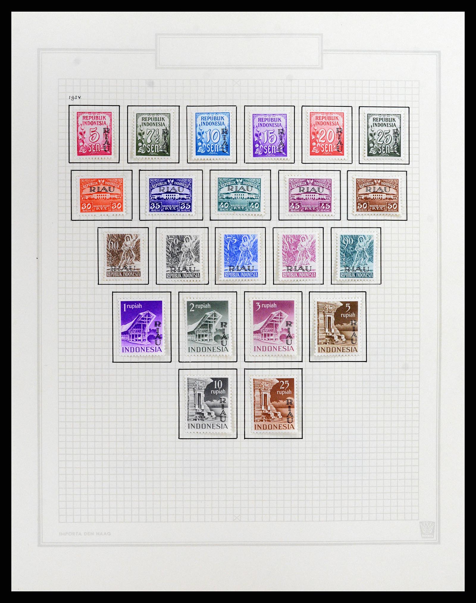 37807 163 - Postzegelverzameling 37807 Indonesië 1948-1977.