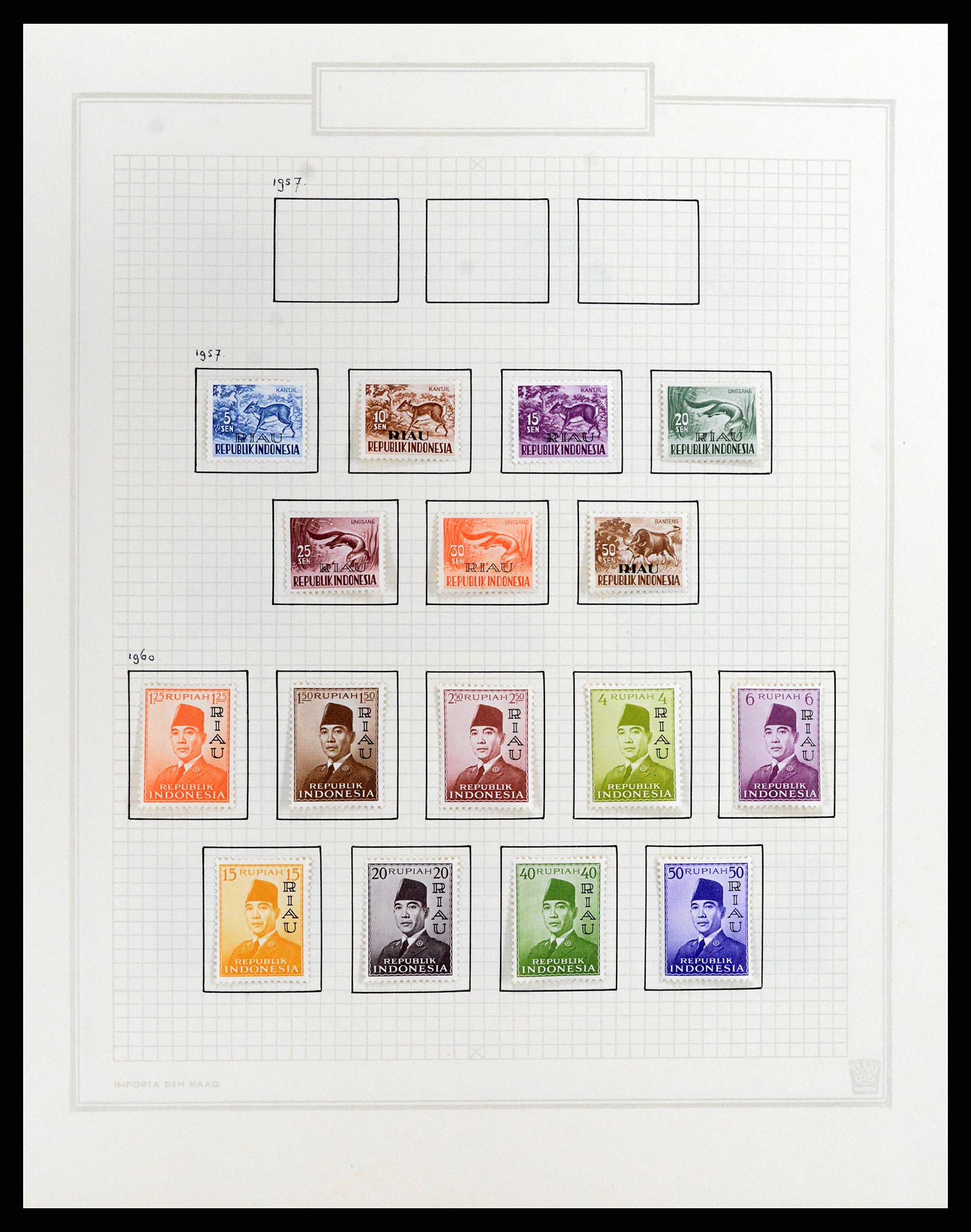 37807 164 - Postzegelverzameling 37807 Indonesië 1948-1977.