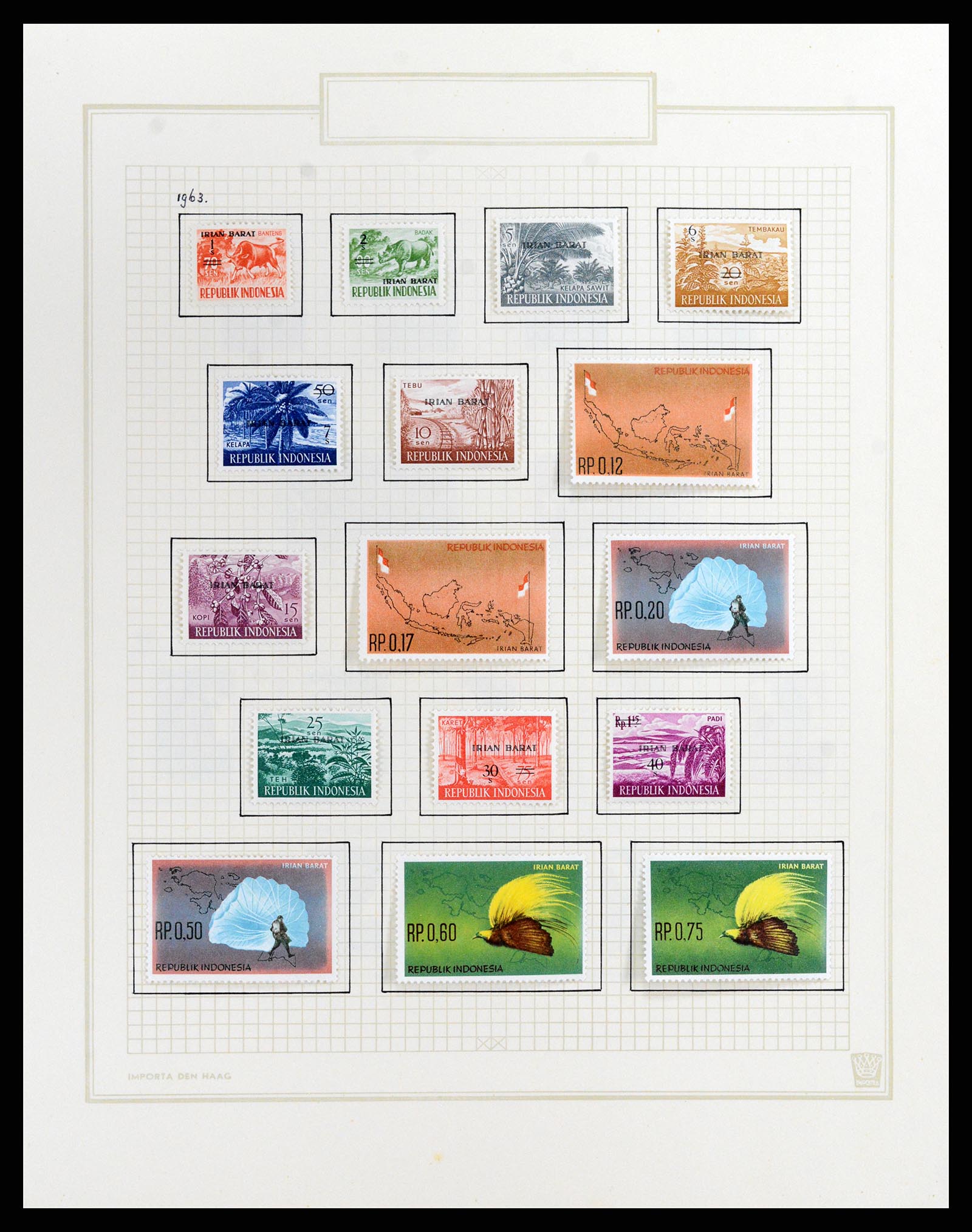 37807 165 - Stamp Collection 37807 Indonesia 1948-1977.