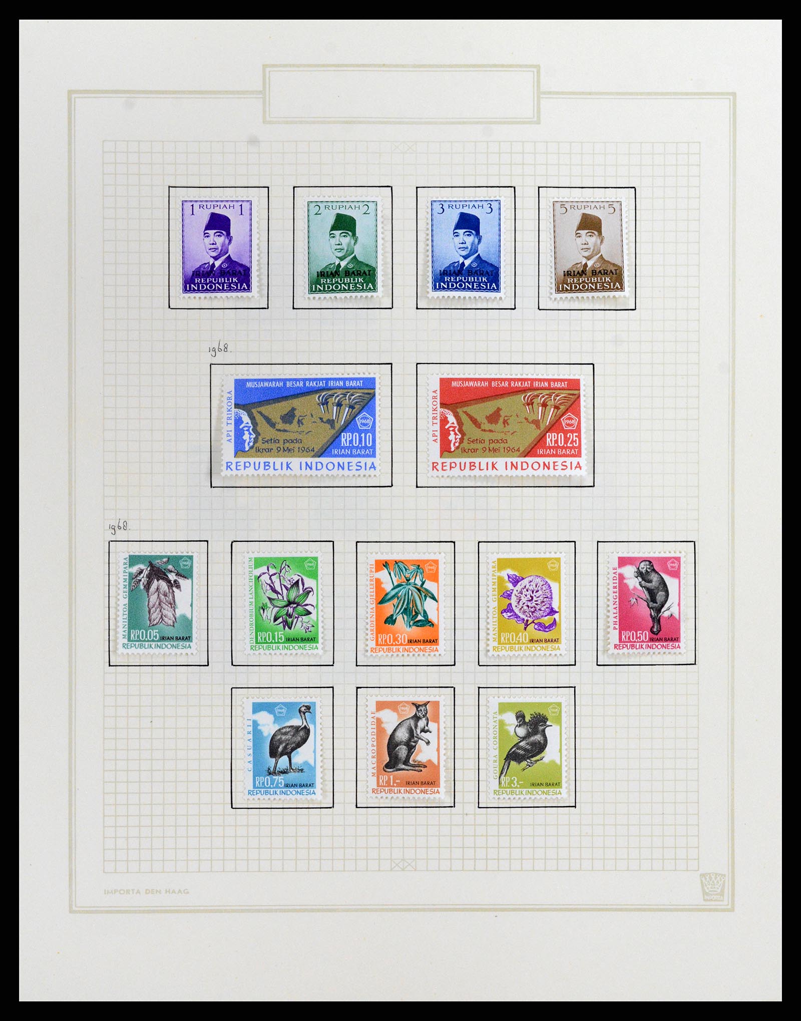 37807 166 - Postzegelverzameling 37807 Indonesië 1948-1977.