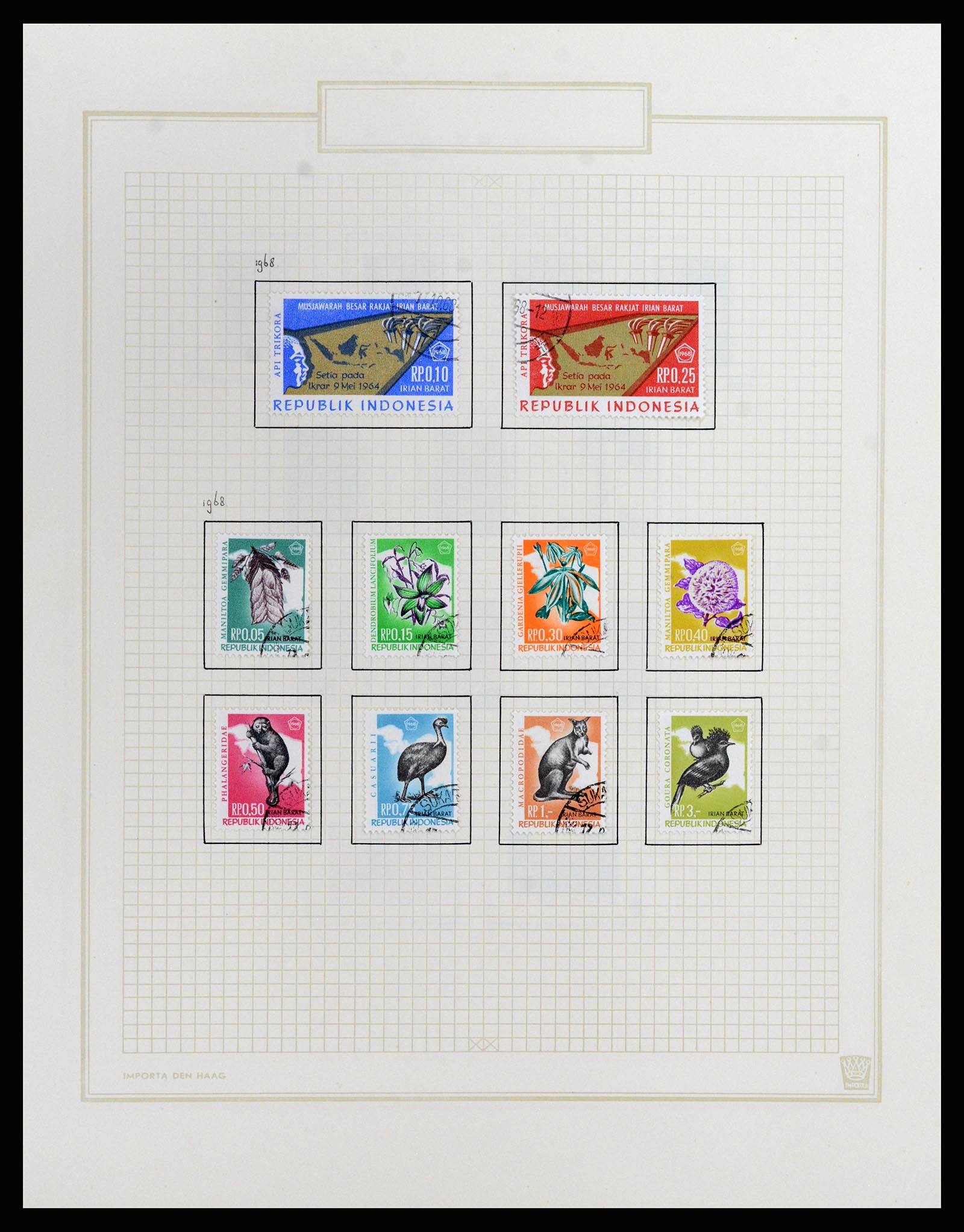 37807 167 - Postzegelverzameling 37807 Indonesië 1948-1977.