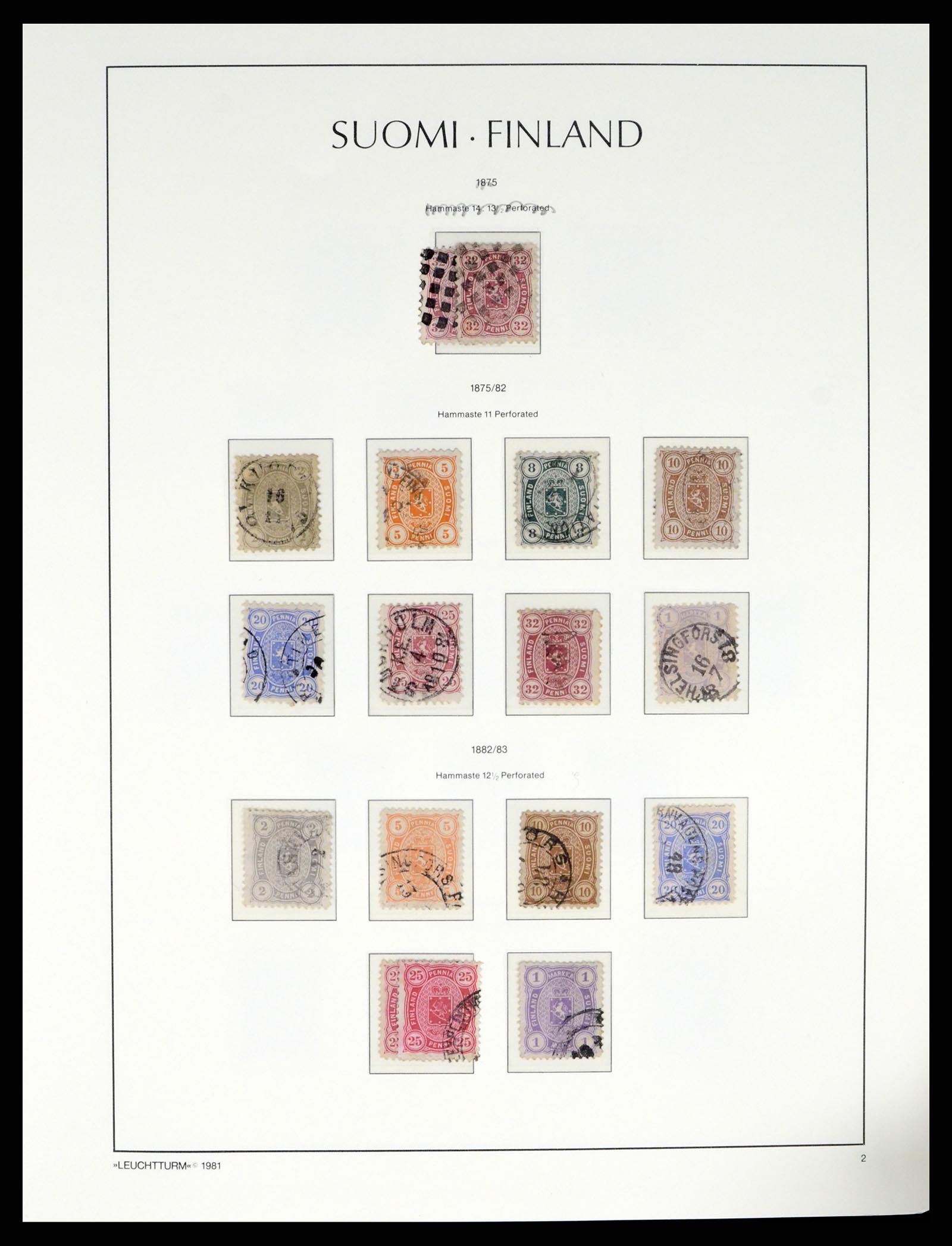37808 003 - Postzegelverzameling 37808 Finland 1860-2014.