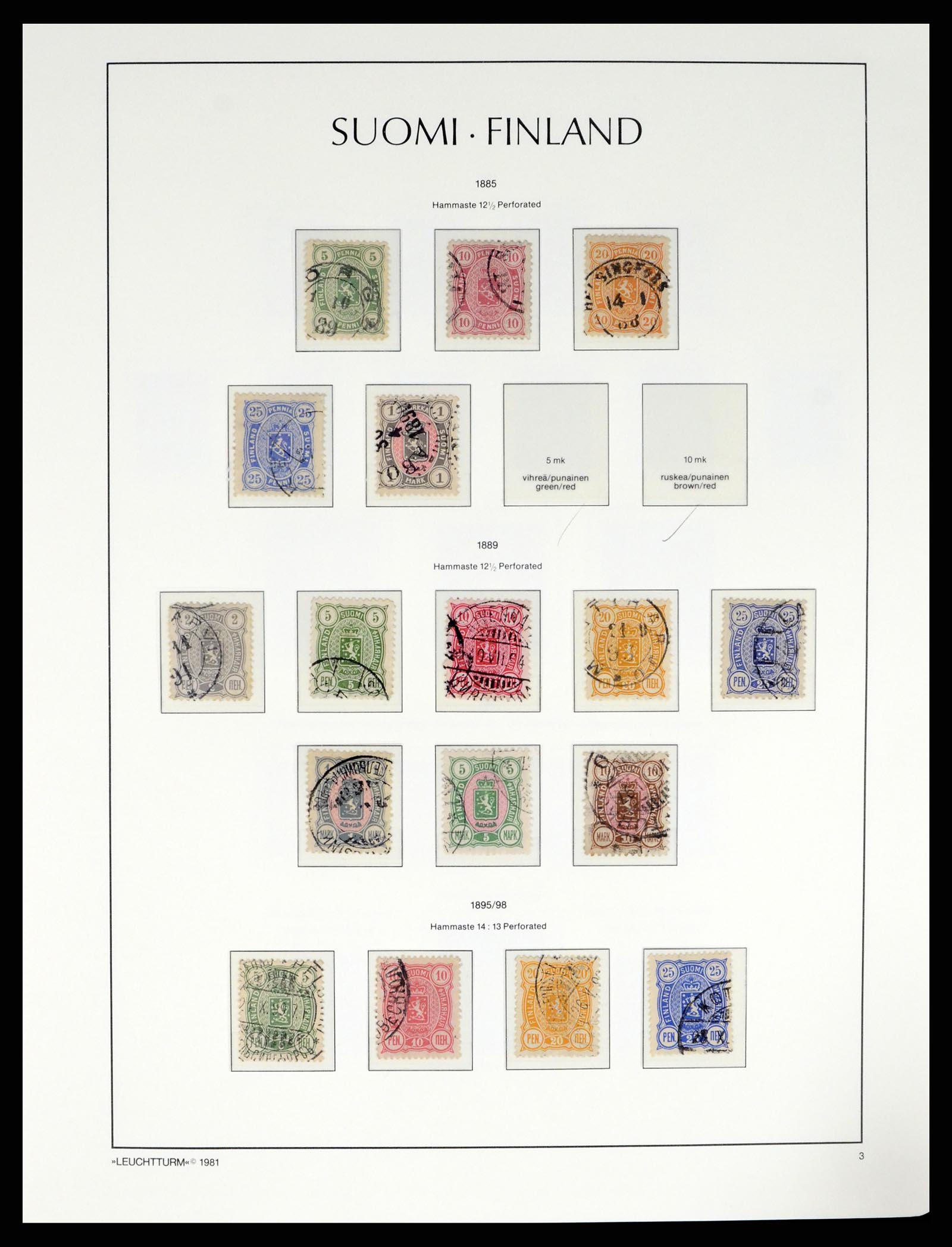 37808 004 - Postzegelverzameling 37808 Finland 1860-2014.