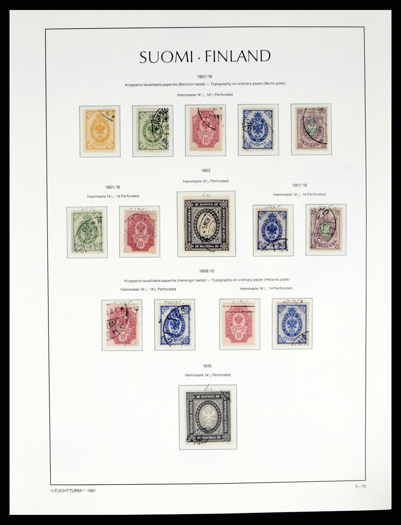 37808 006 - Postzegelverzameling 37808 Finland 1860-2014.