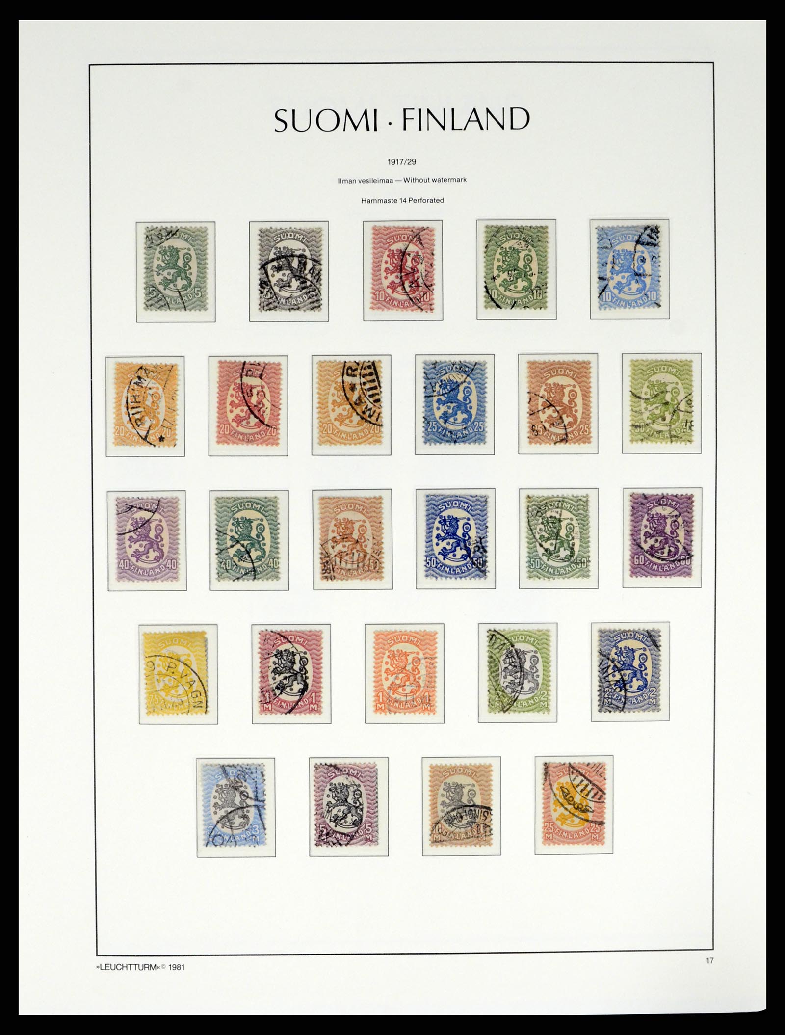 37808 009 - Postzegelverzameling 37808 Finland 1860-2014.