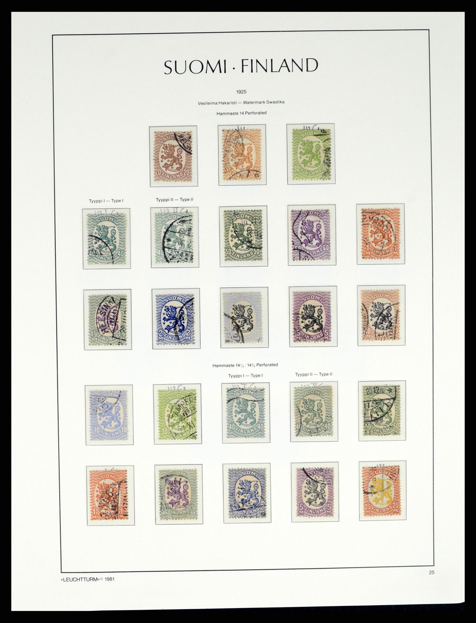 37808 013 - Postzegelverzameling 37808 Finland 1860-2014.