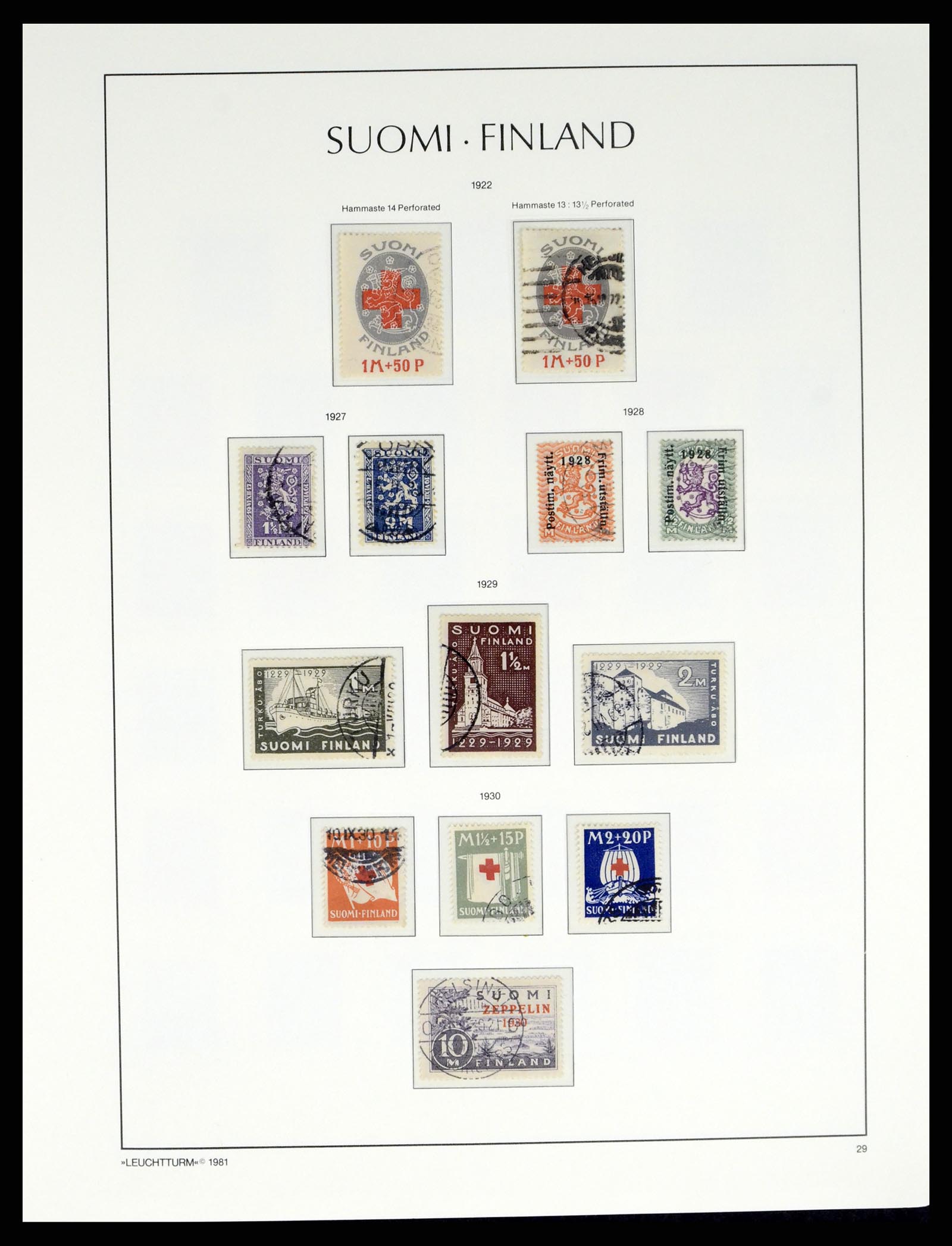 37808 015 - Postzegelverzameling 37808 Finland 1860-2014.