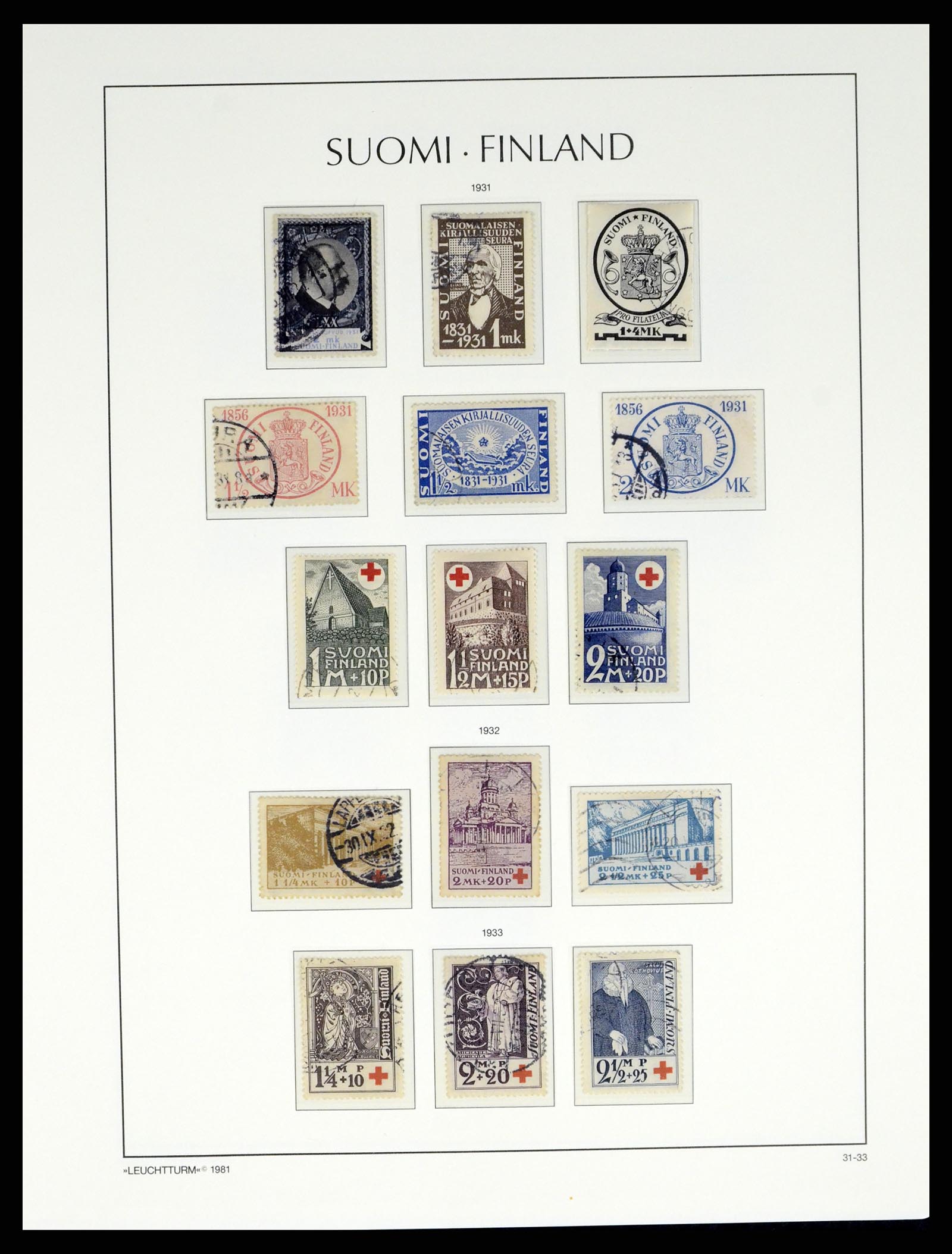37808 019 - Postzegelverzameling 37808 Finland 1860-2014.