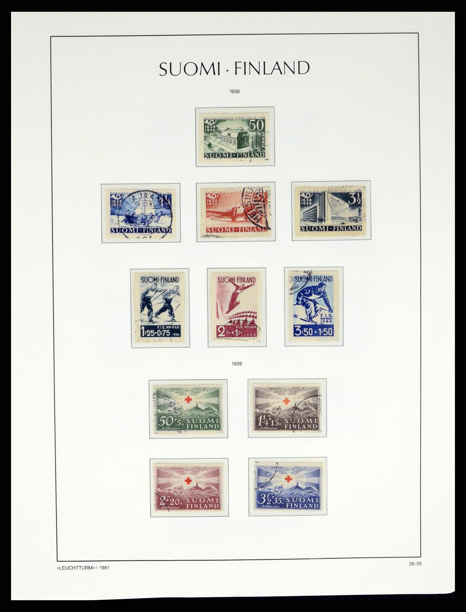 37808 022 - Postzegelverzameling 37808 Finland 1860-2014.