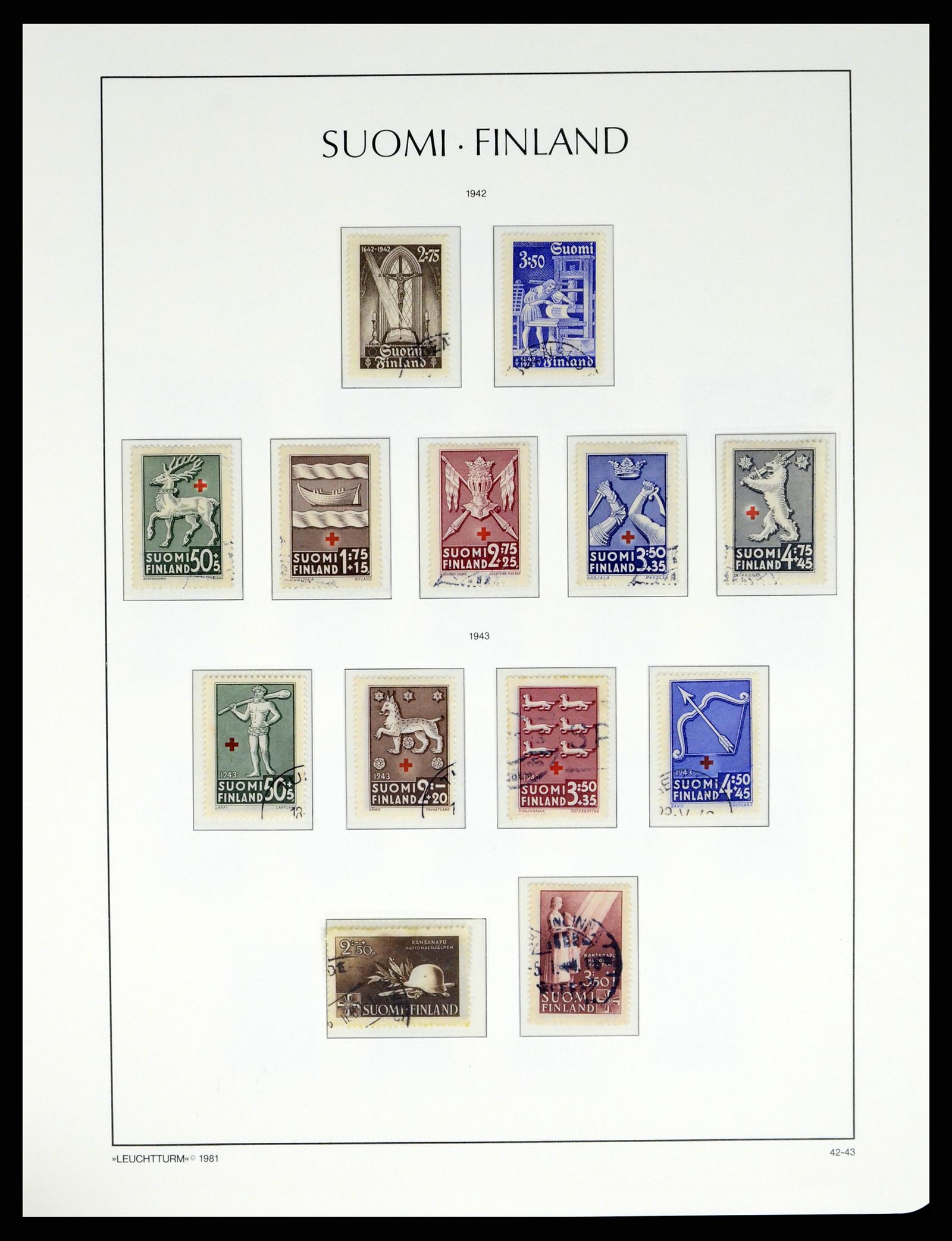 37808 025 - Postzegelverzameling 37808 Finland 1860-2014.