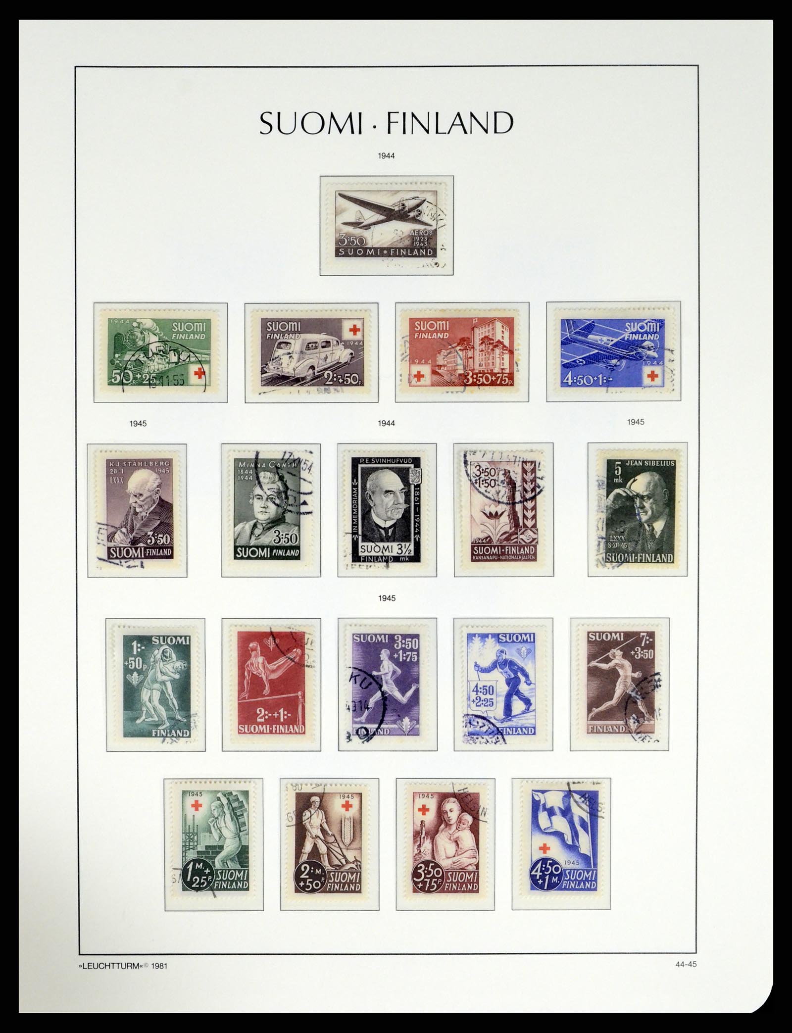 37808 026 - Postzegelverzameling 37808 Finland 1860-2014.