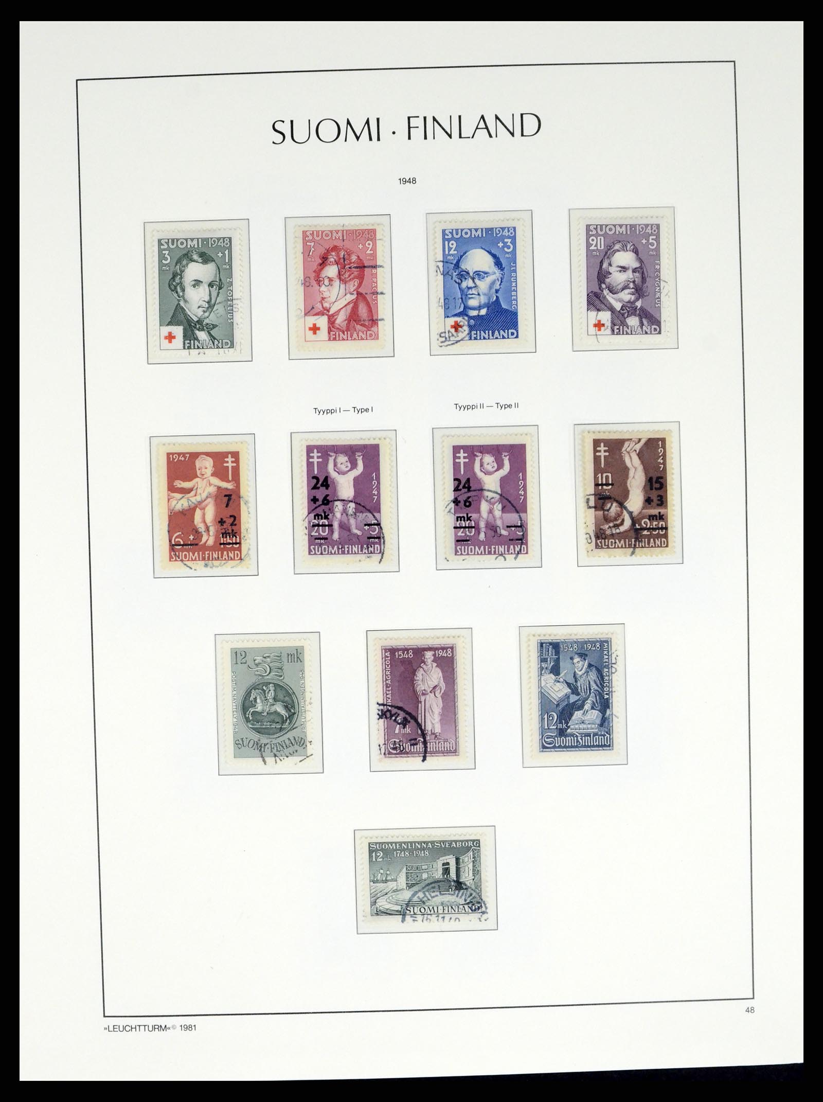 37808 029 - Postzegelverzameling 37808 Finland 1860-2014.