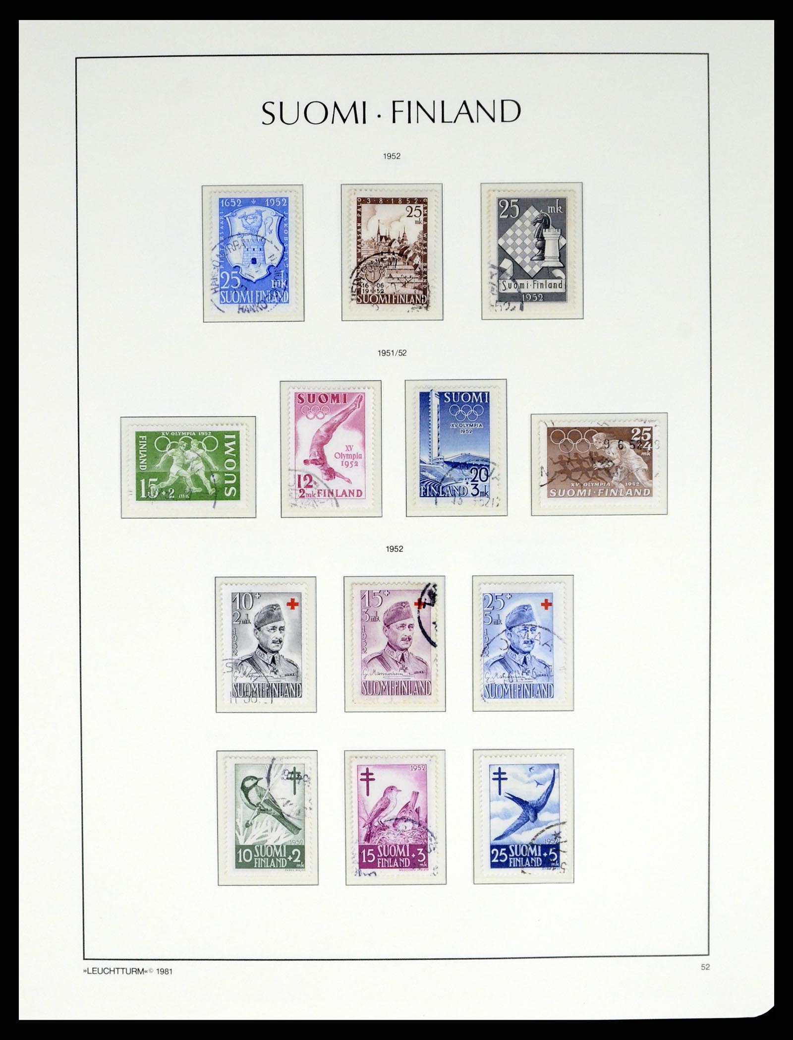 37808 032 - Postzegelverzameling 37808 Finland 1860-2014.