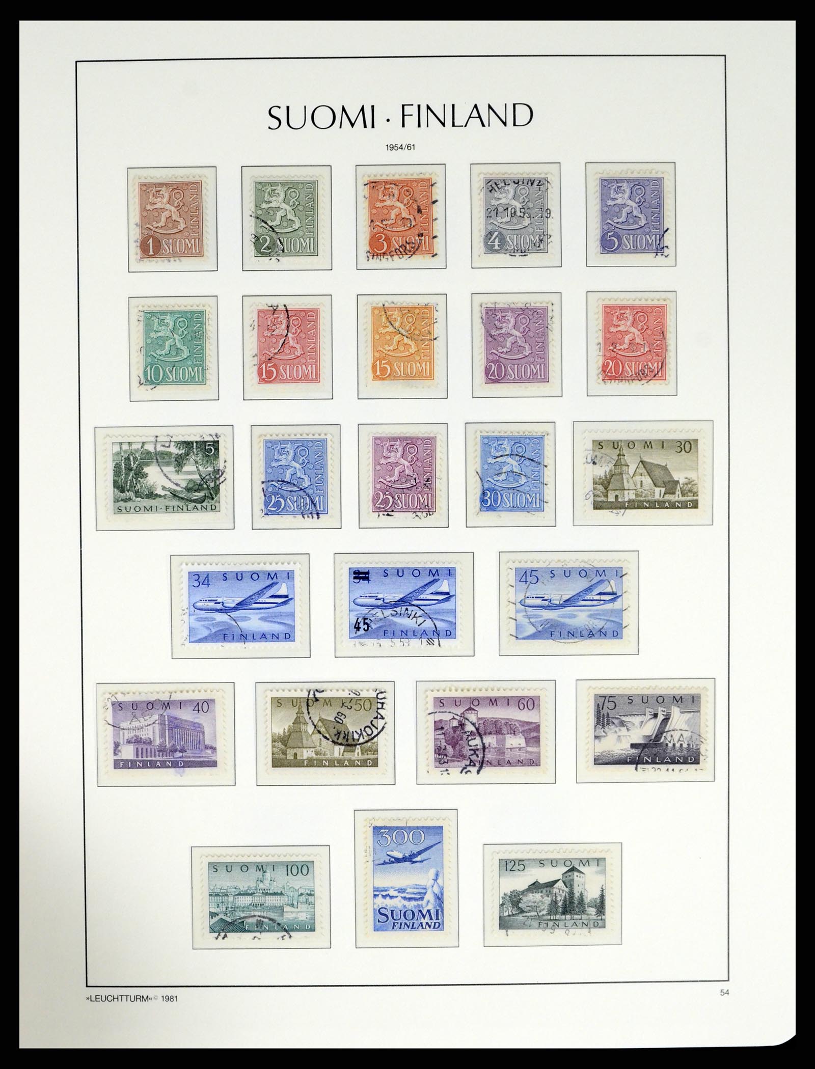 37808 034 - Postzegelverzameling 37808 Finland 1860-2014.