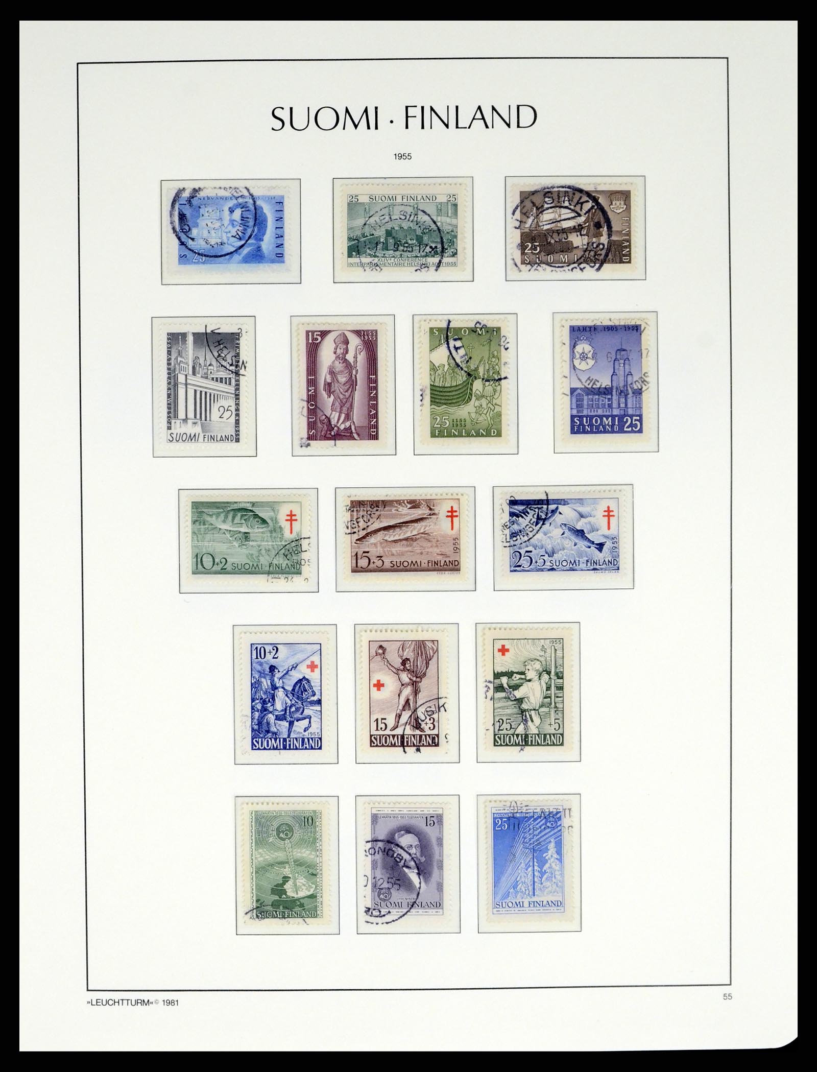 37808 035 - Postzegelverzameling 37808 Finland 1860-2014.