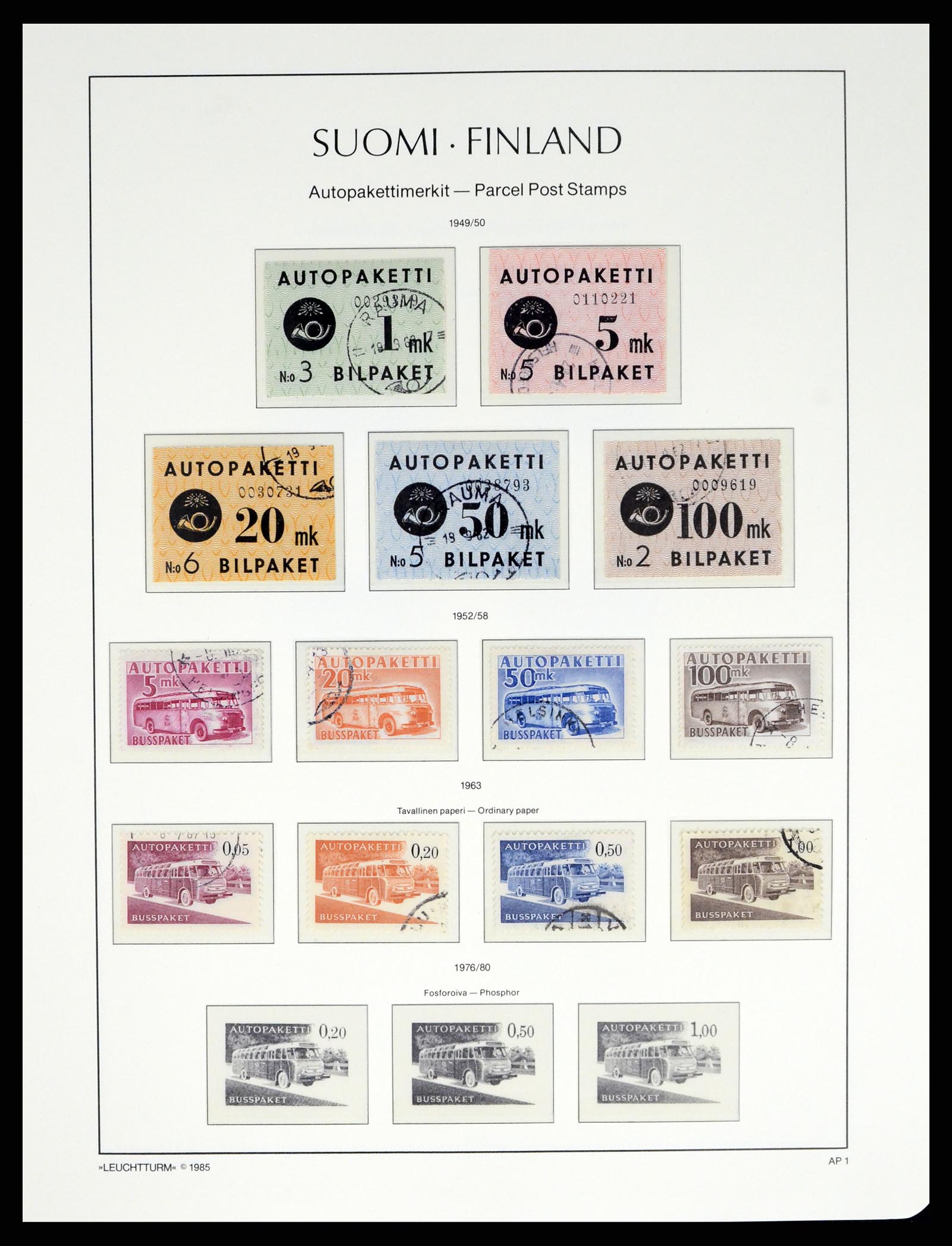37808 043 - Postzegelverzameling 37808 Finland 1860-2014.