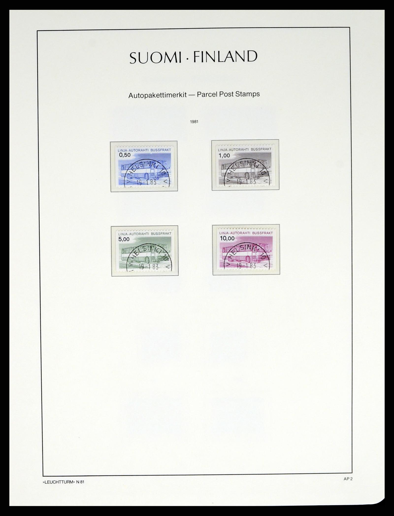 37808 044 - Postzegelverzameling 37808 Finland 1860-2014.