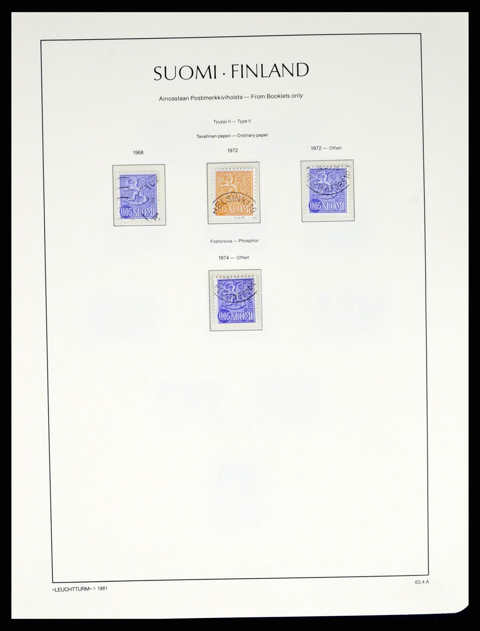 37808 050 - Postzegelverzameling 37808 Finland 1860-2014.