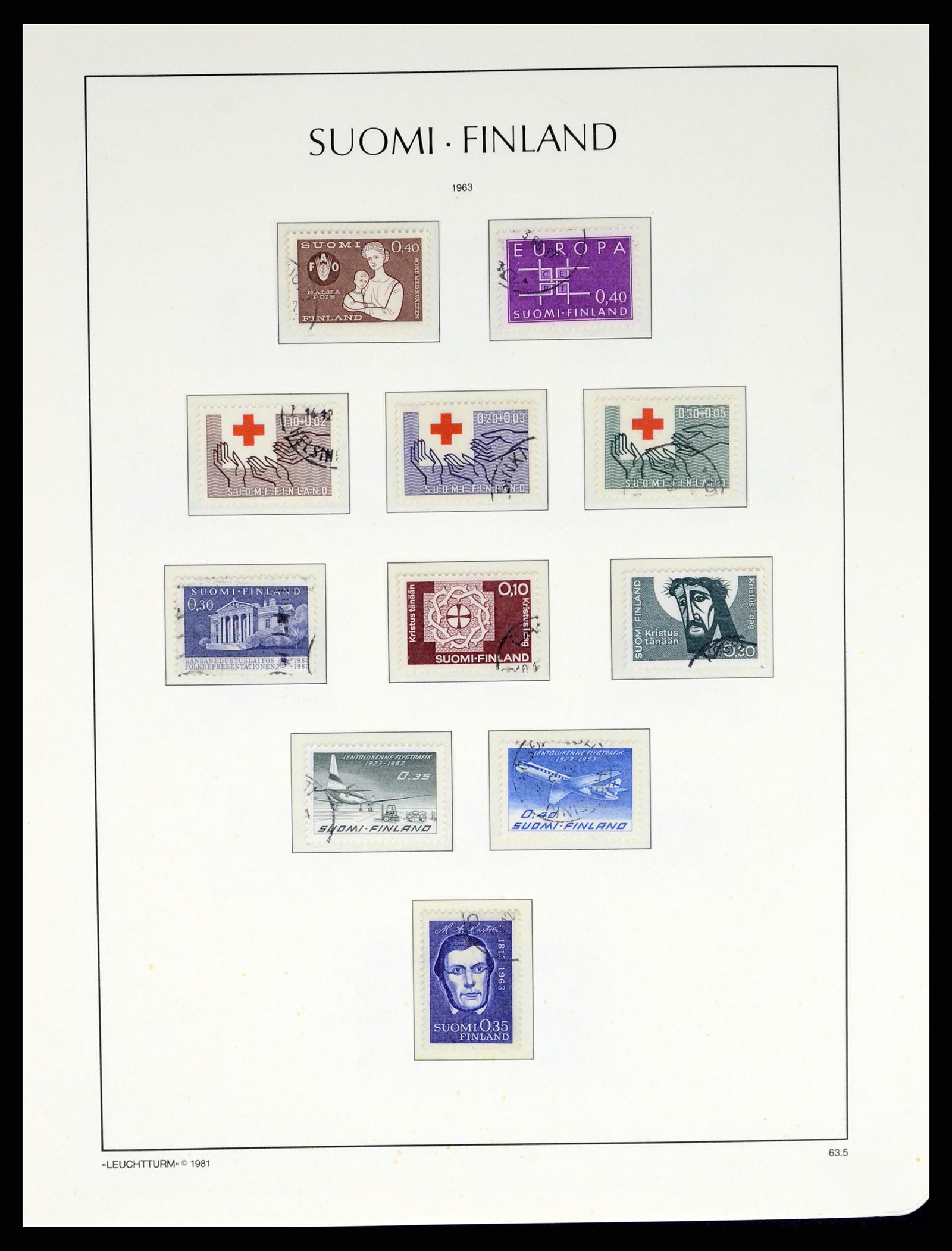 37808 051 - Postzegelverzameling 37808 Finland 1860-2014.