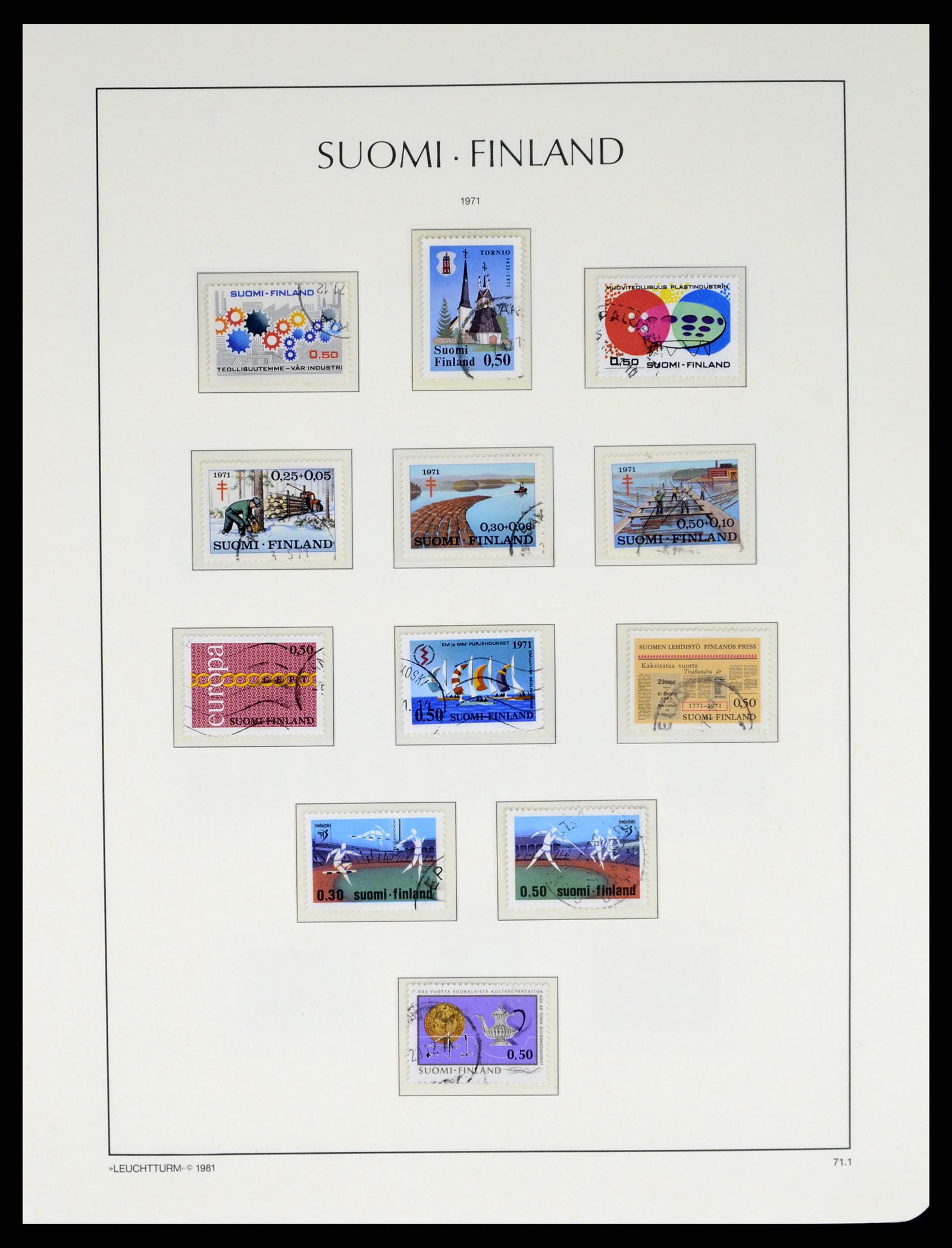 37808 058 - Postzegelverzameling 37808 Finland 1860-2014.