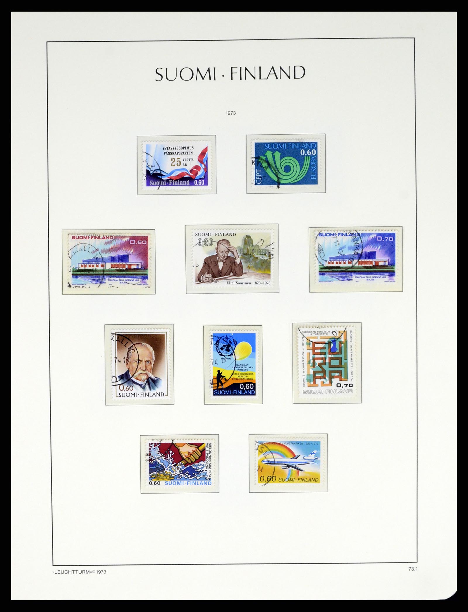 37808 060 - Postzegelverzameling 37808 Finland 1860-2014.
