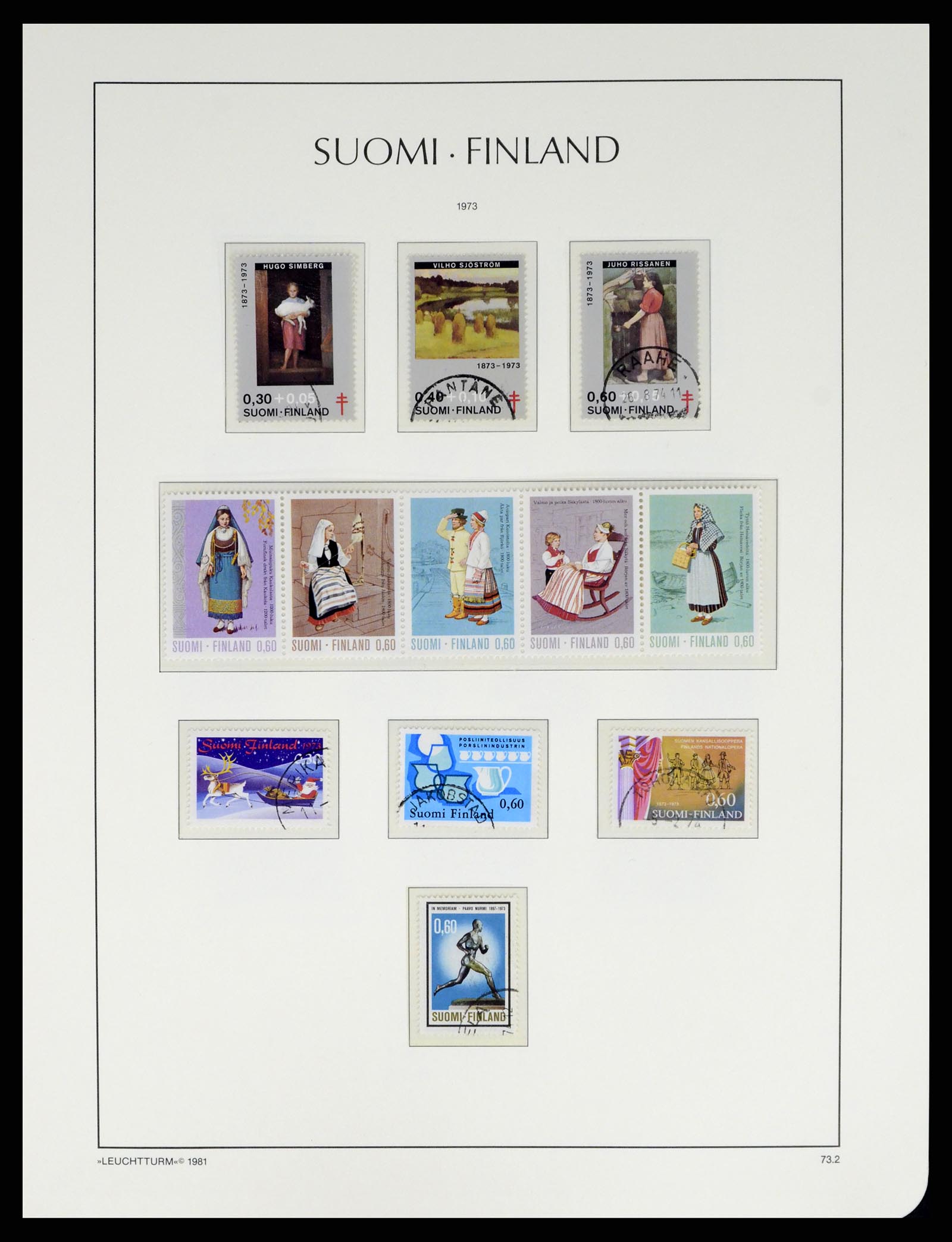 37808 061 - Postzegelverzameling 37808 Finland 1860-2014.