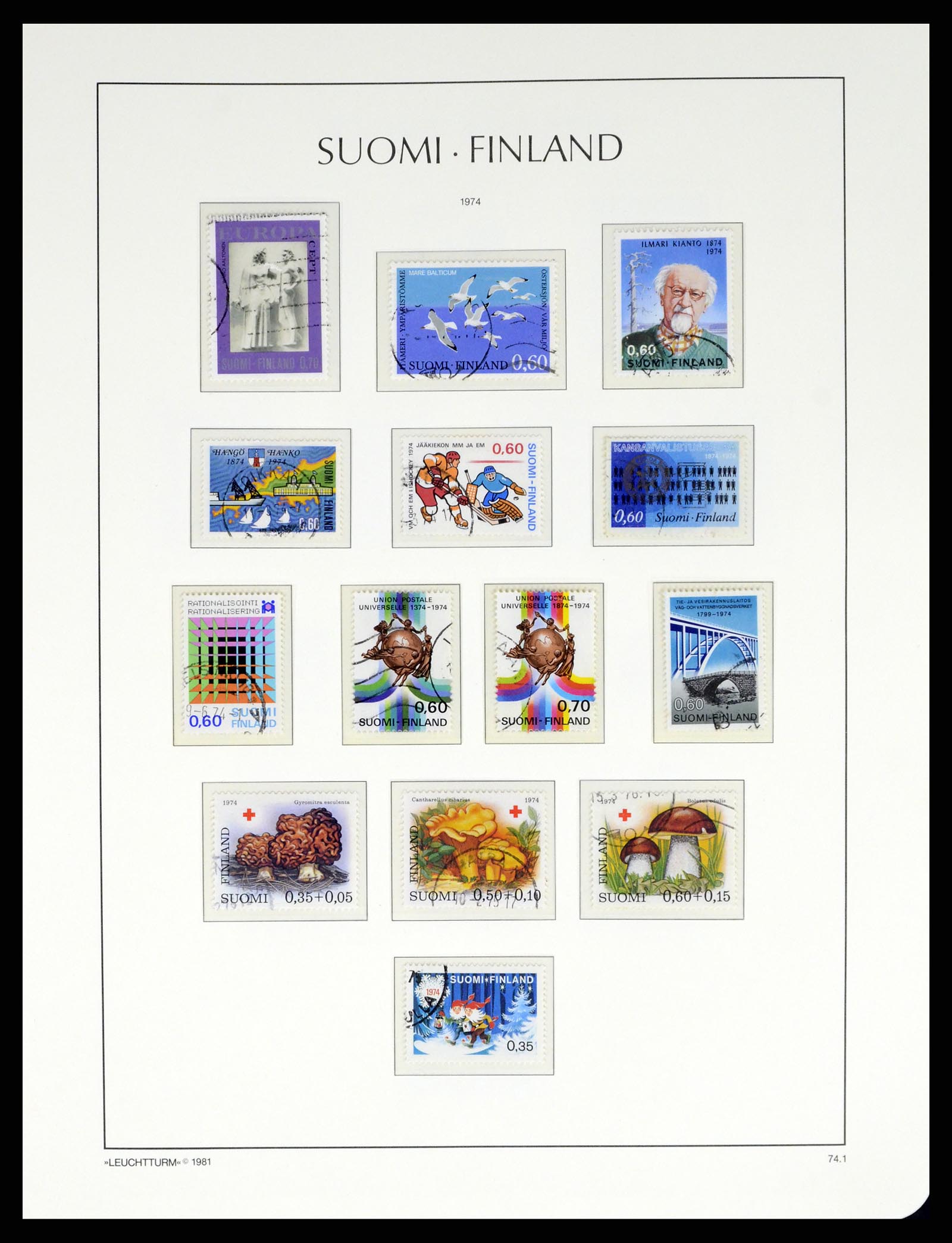 37808 062 - Postzegelverzameling 37808 Finland 1860-2014.