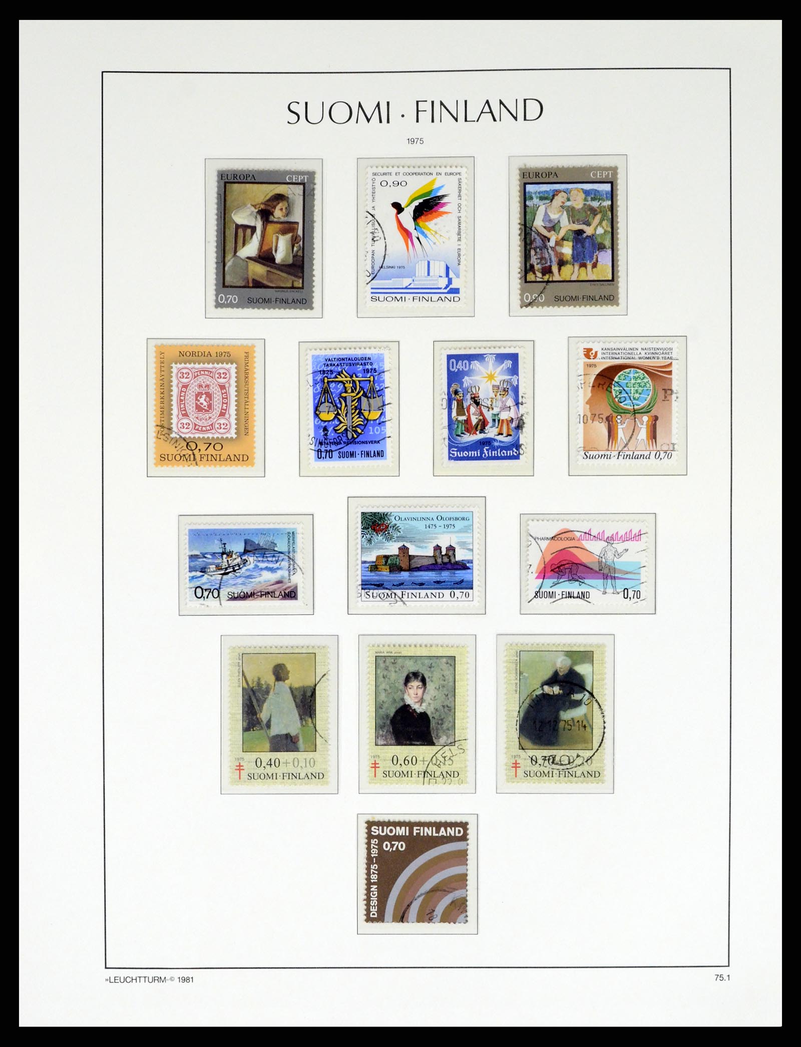 37808 063 - Postzegelverzameling 37808 Finland 1860-2014.