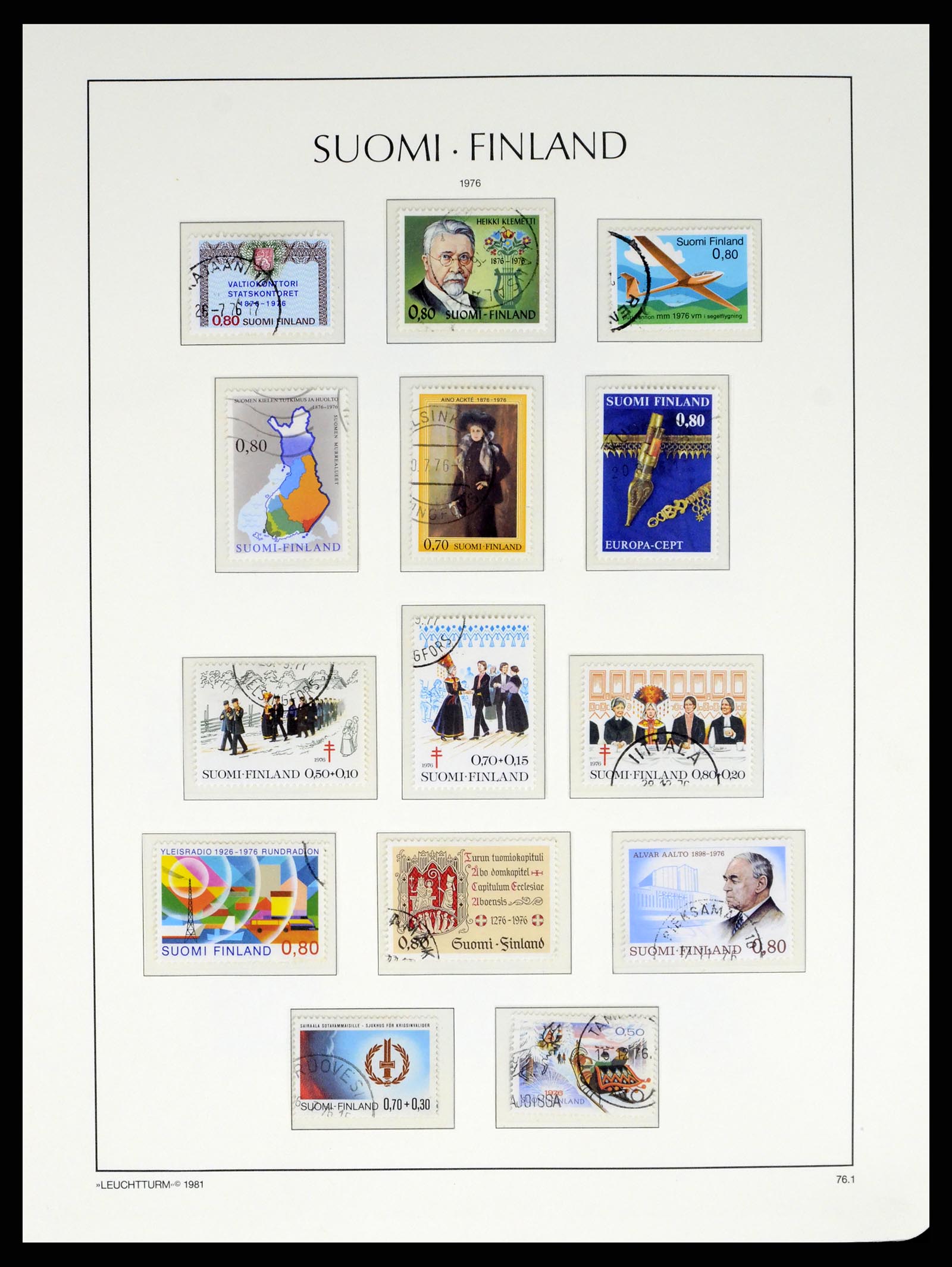 37808 065 - Postzegelverzameling 37808 Finland 1860-2014.