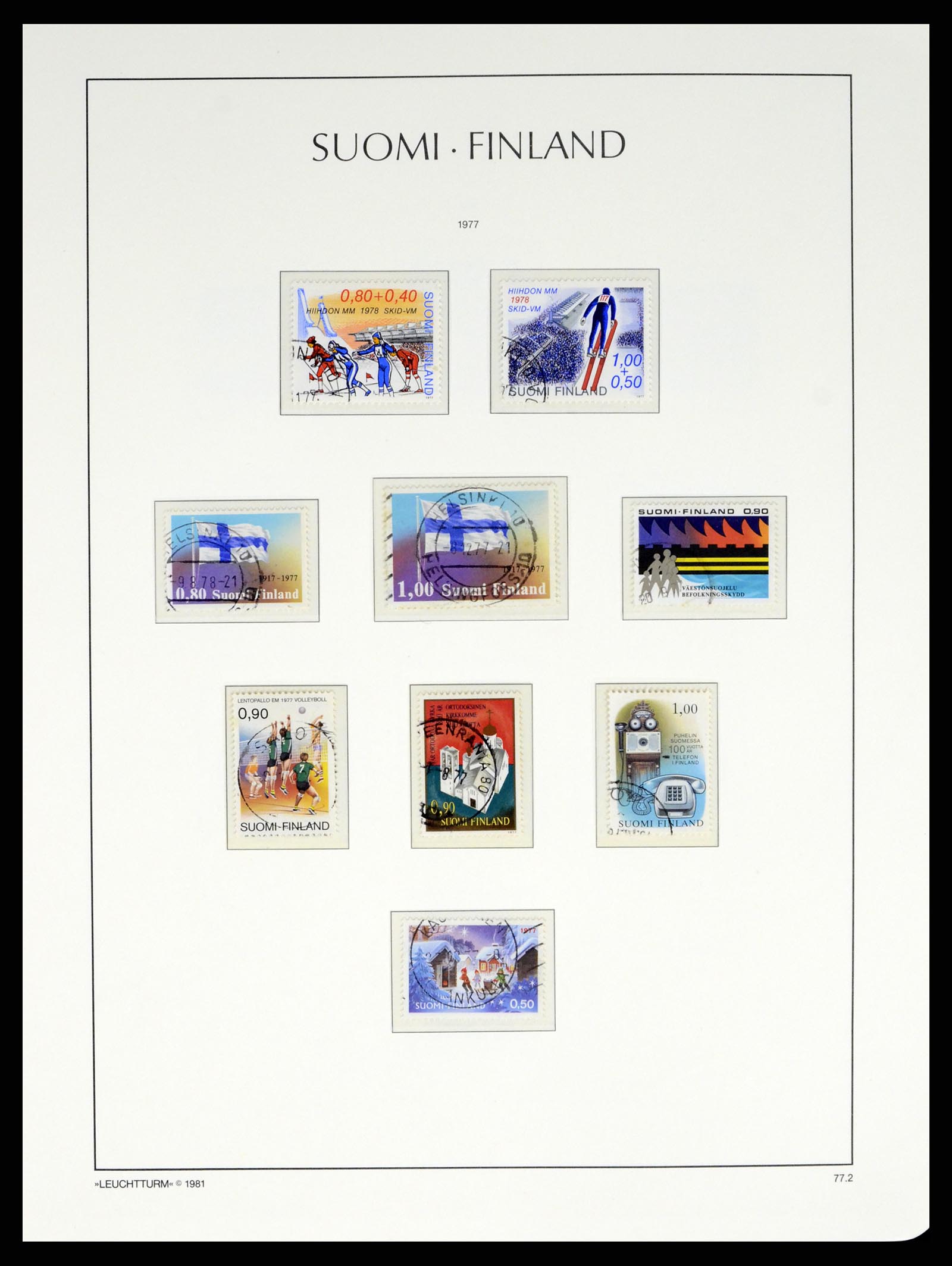 37808 067 - Postzegelverzameling 37808 Finland 1860-2014.