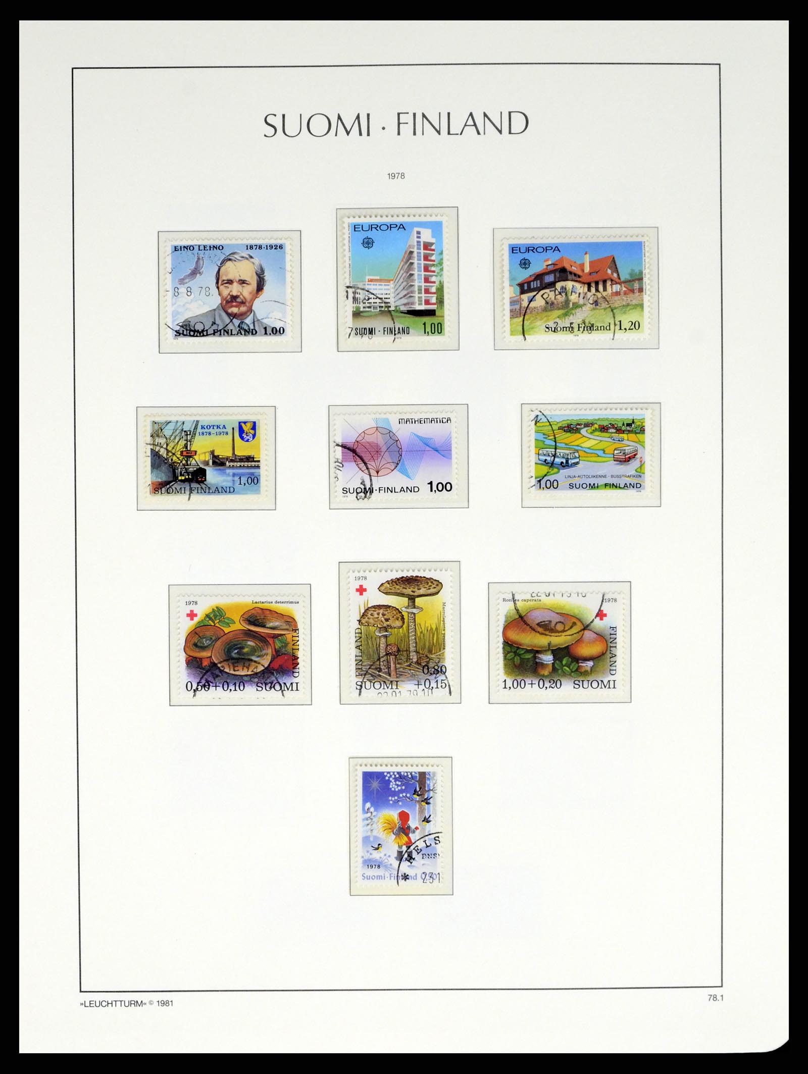 37808 068 - Postzegelverzameling 37808 Finland 1860-2014.