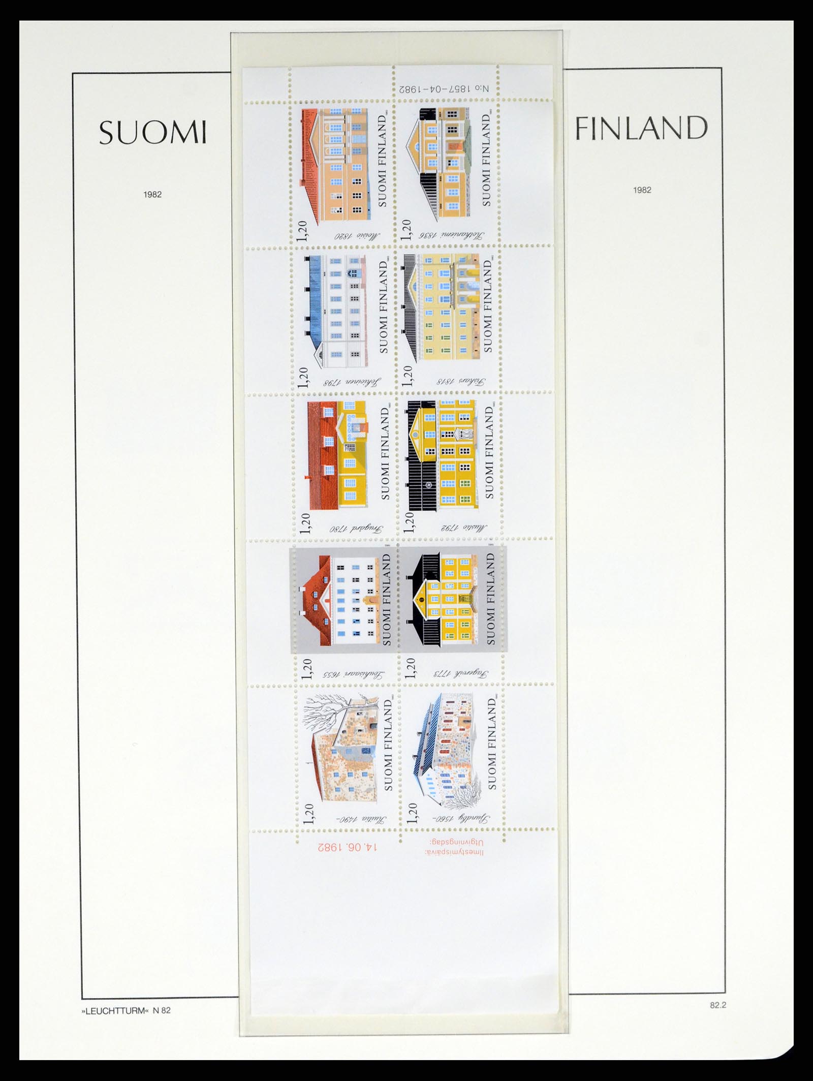 37808 074 - Postzegelverzameling 37808 Finland 1860-2014.