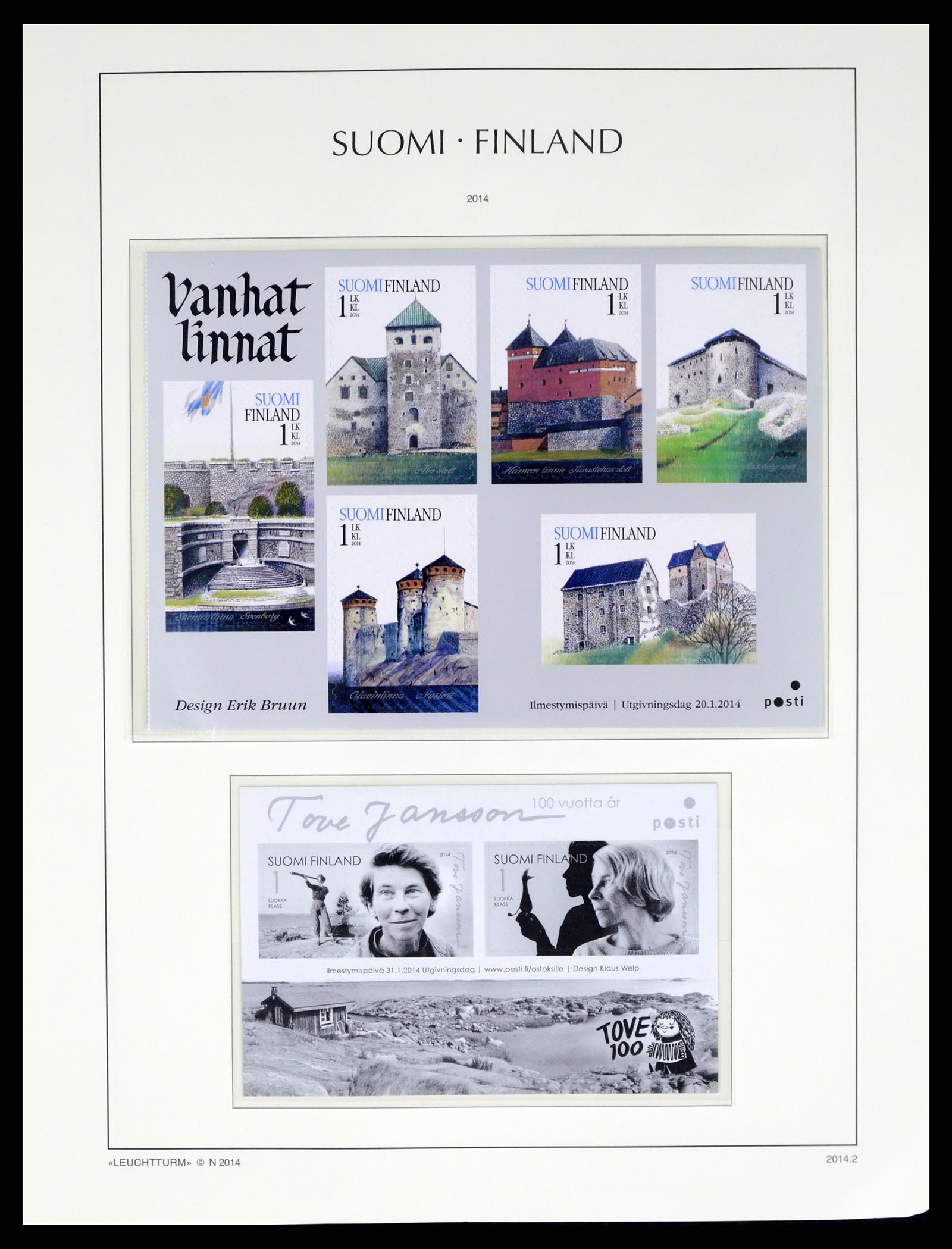 37808 227 - Postzegelverzameling 37808 Finland 1860-2014.