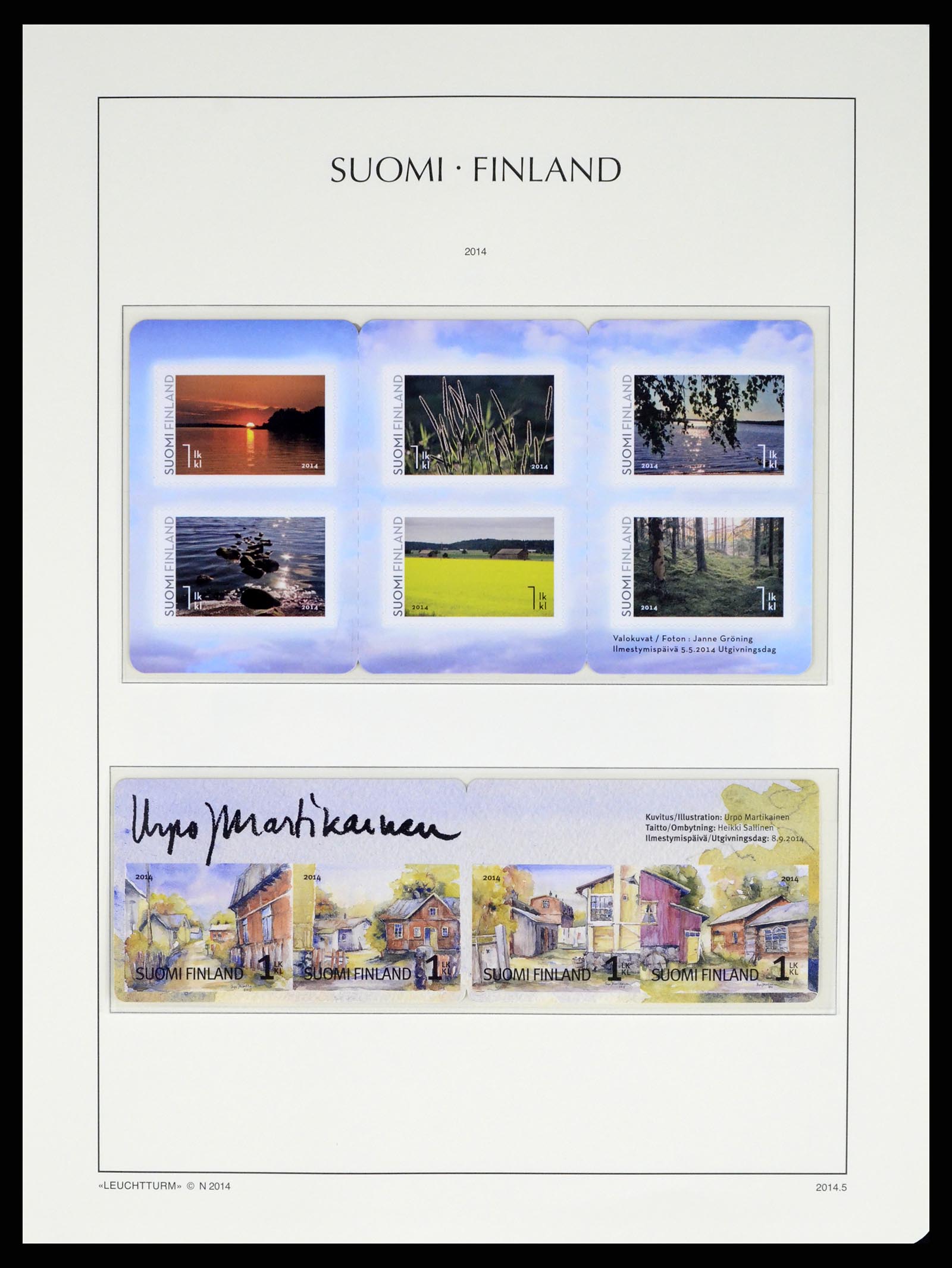 37808 230 - Postzegelverzameling 37808 Finland 1860-2014.