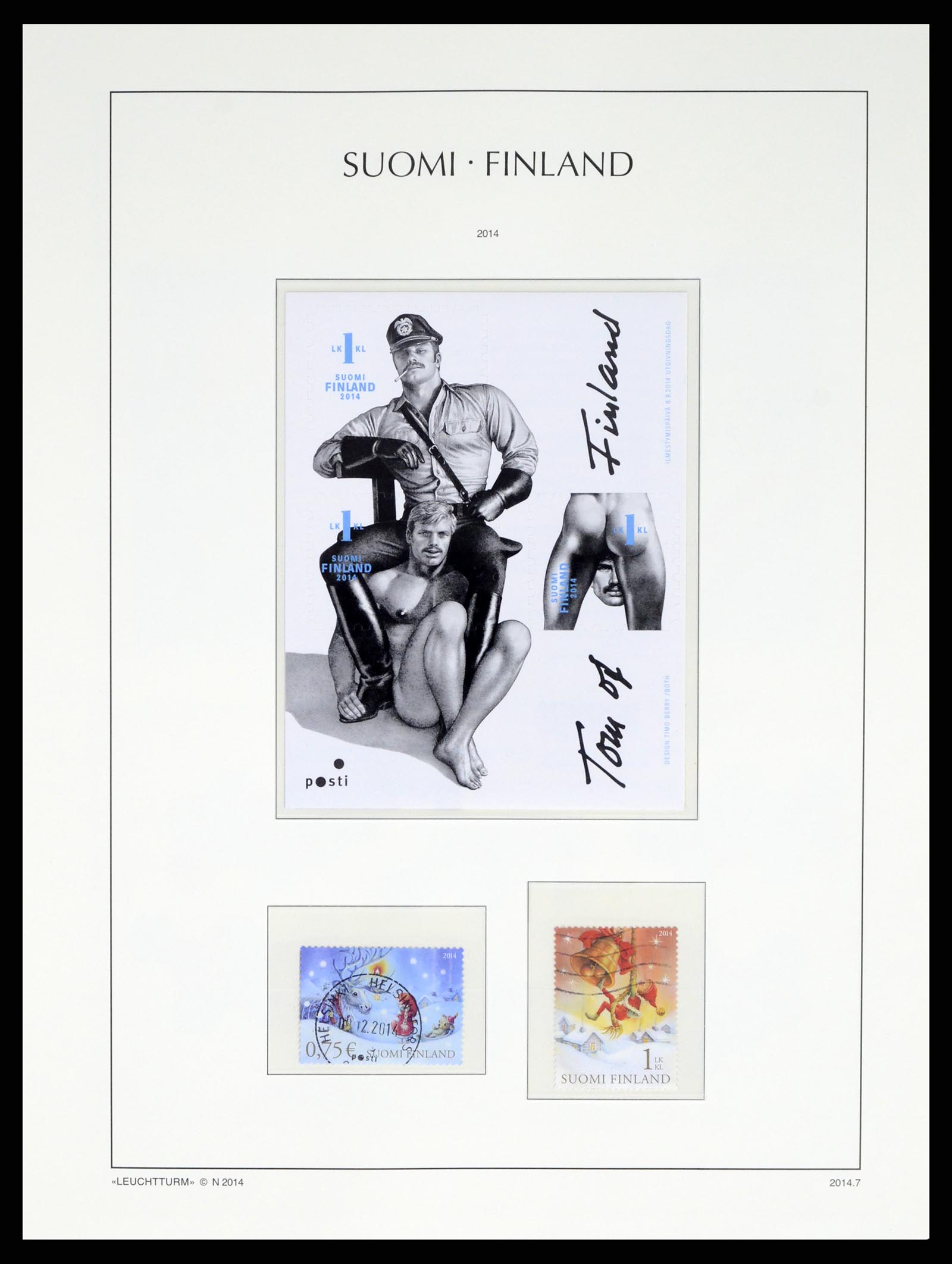 37808 232 - Stamp Collection 37808 Finland 1860-2014.