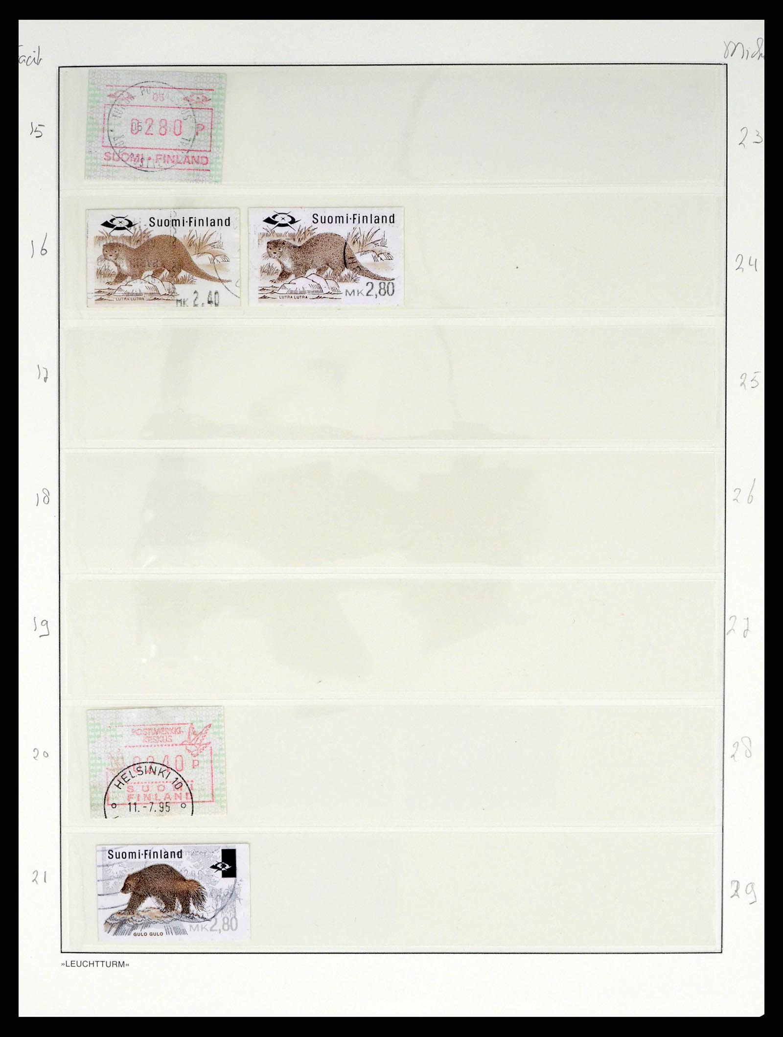 37808 235 - Postzegelverzameling 37808 Finland 1860-2014.