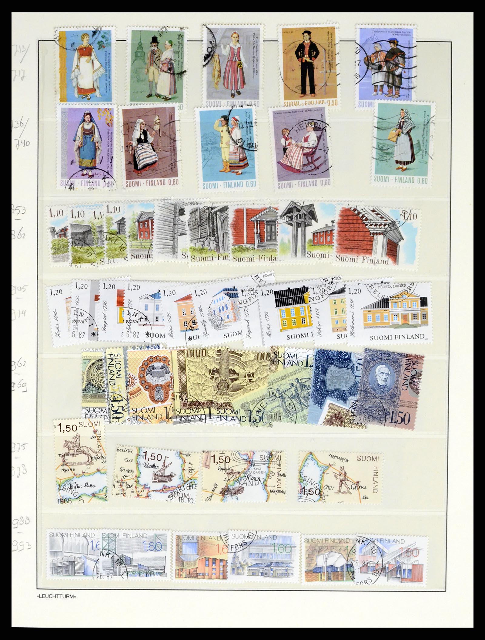 37808 238 - Stamp Collection 37808 Finland 1860-2014.