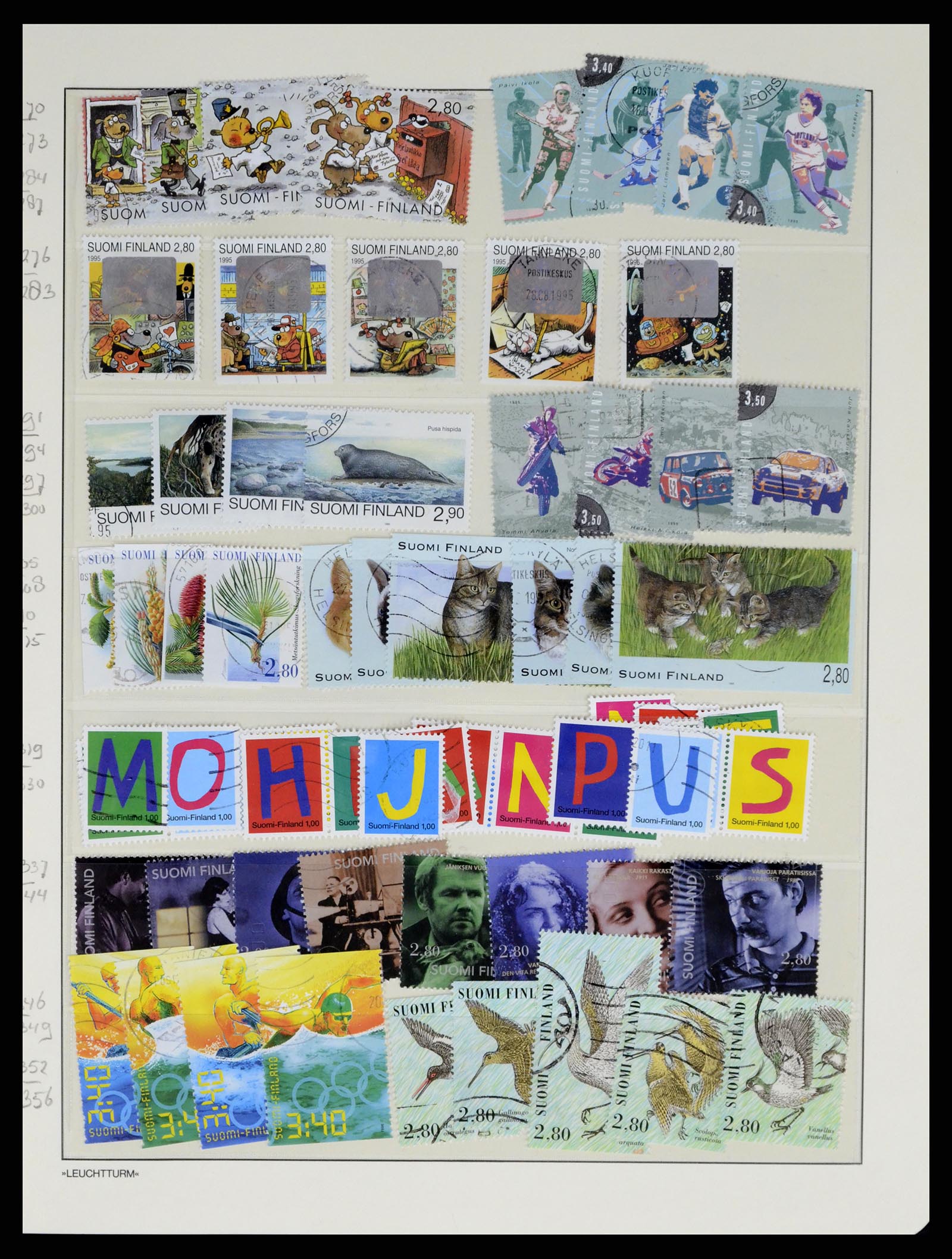 37808 241 - Postzegelverzameling 37808 Finland 1860-2014.