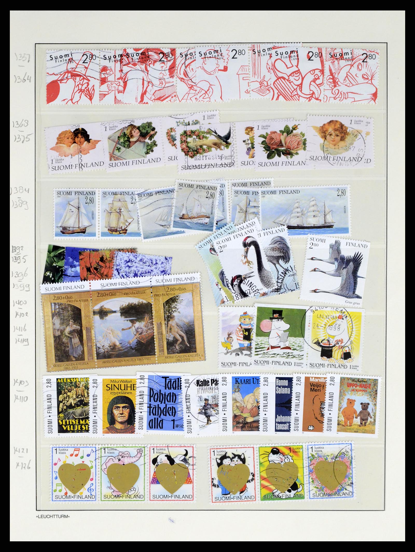 37808 242 - Postzegelverzameling 37808 Finland 1860-2014.