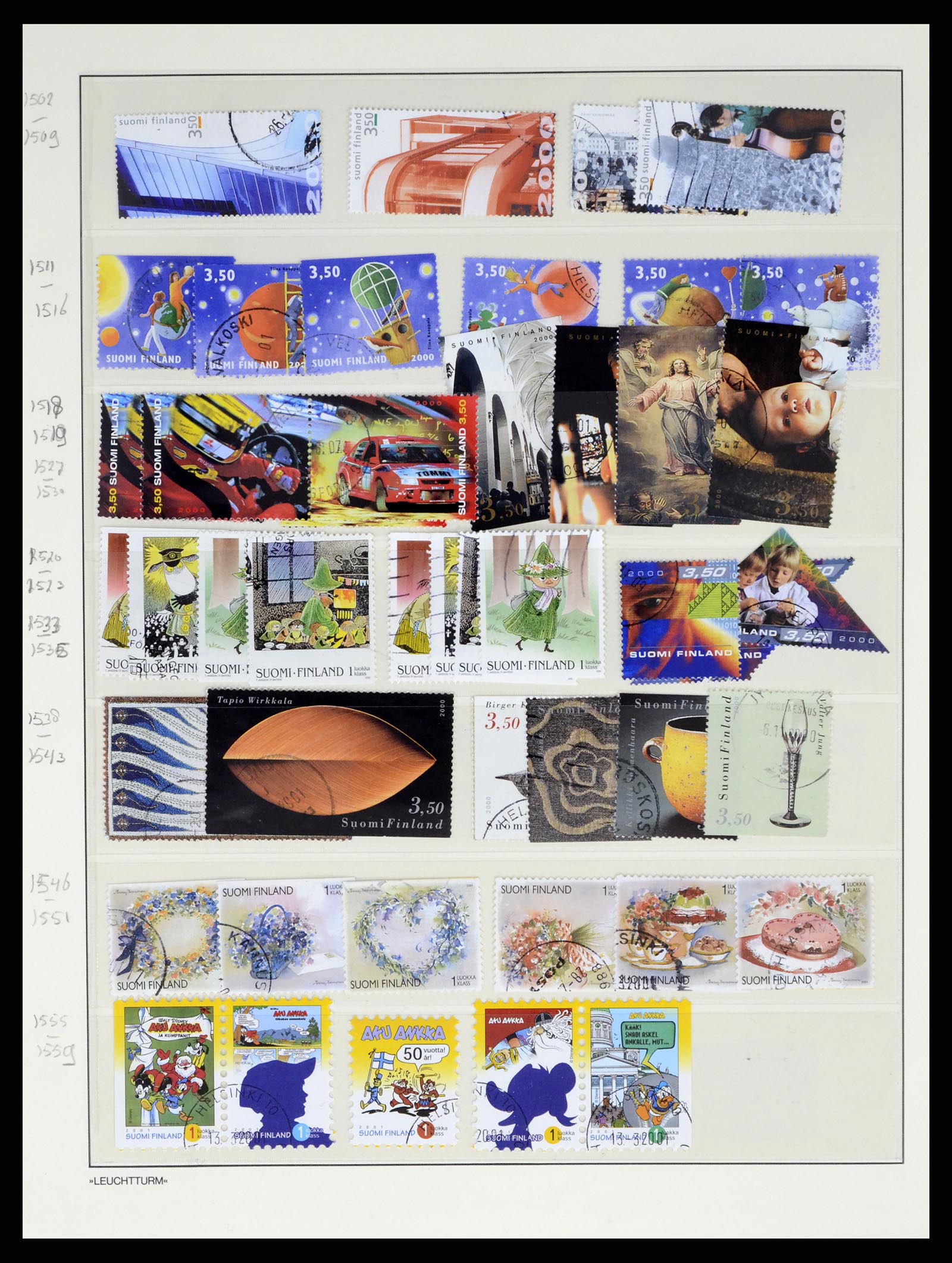 37808 244 - Postzegelverzameling 37808 Finland 1860-2014.