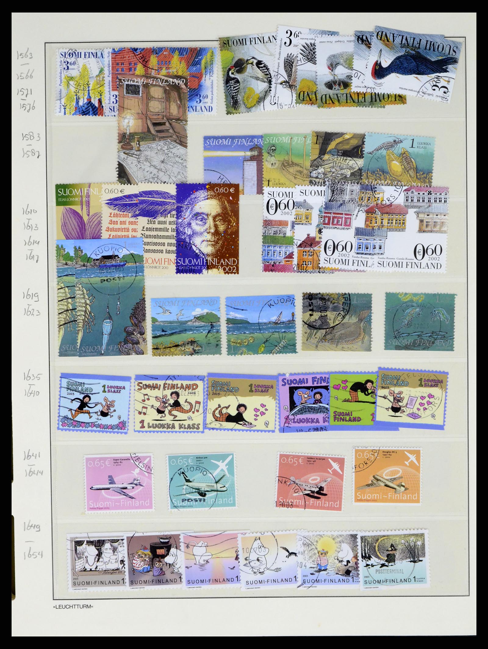 37808 245 - Postzegelverzameling 37808 Finland 1860-2014.