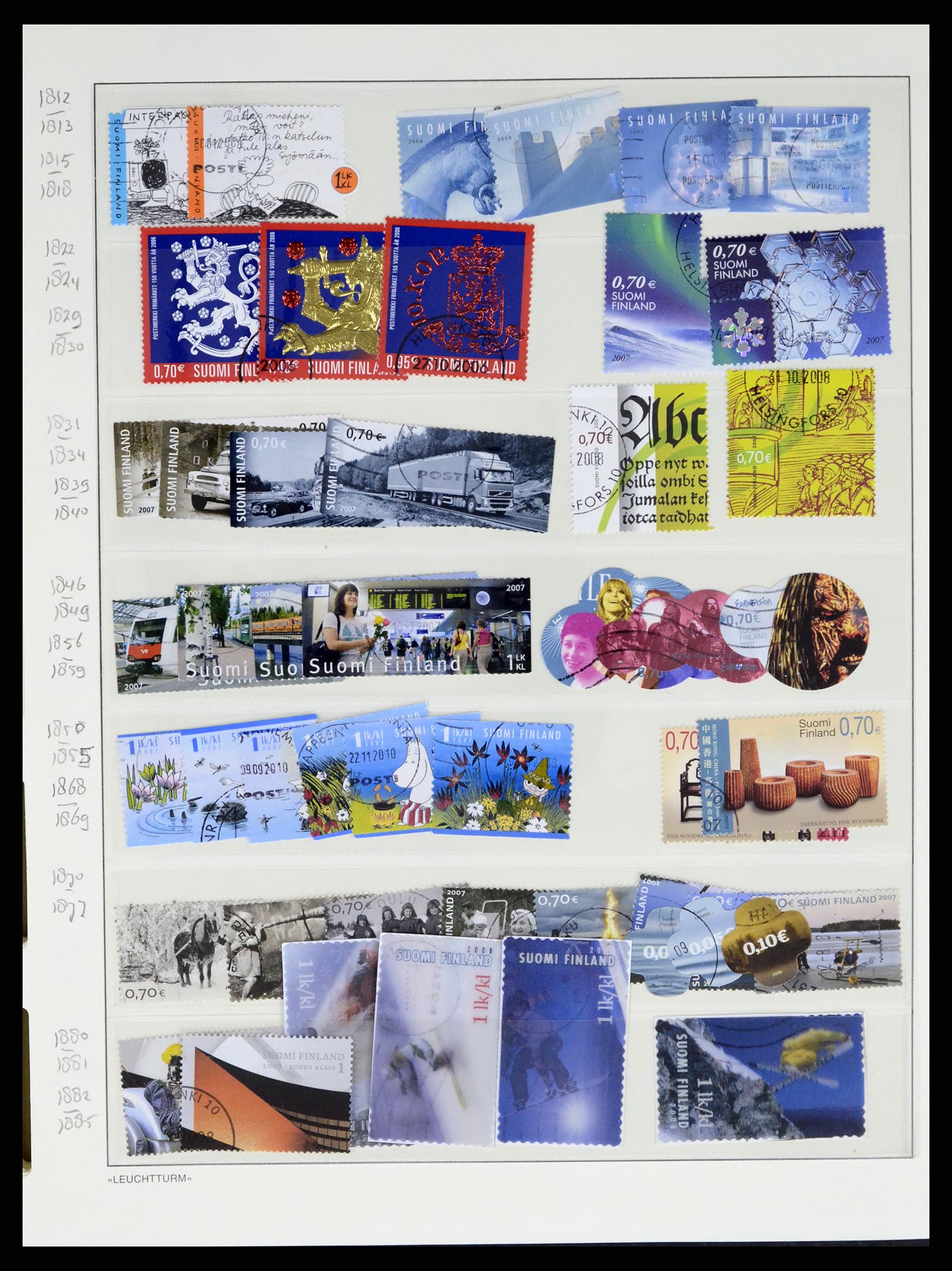 37808 248 - Postzegelverzameling 37808 Finland 1860-2014.