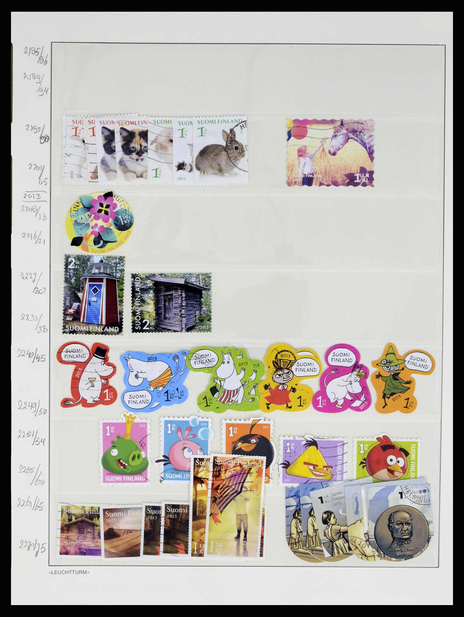 37808 253 - Postzegelverzameling 37808 Finland 1860-2014.