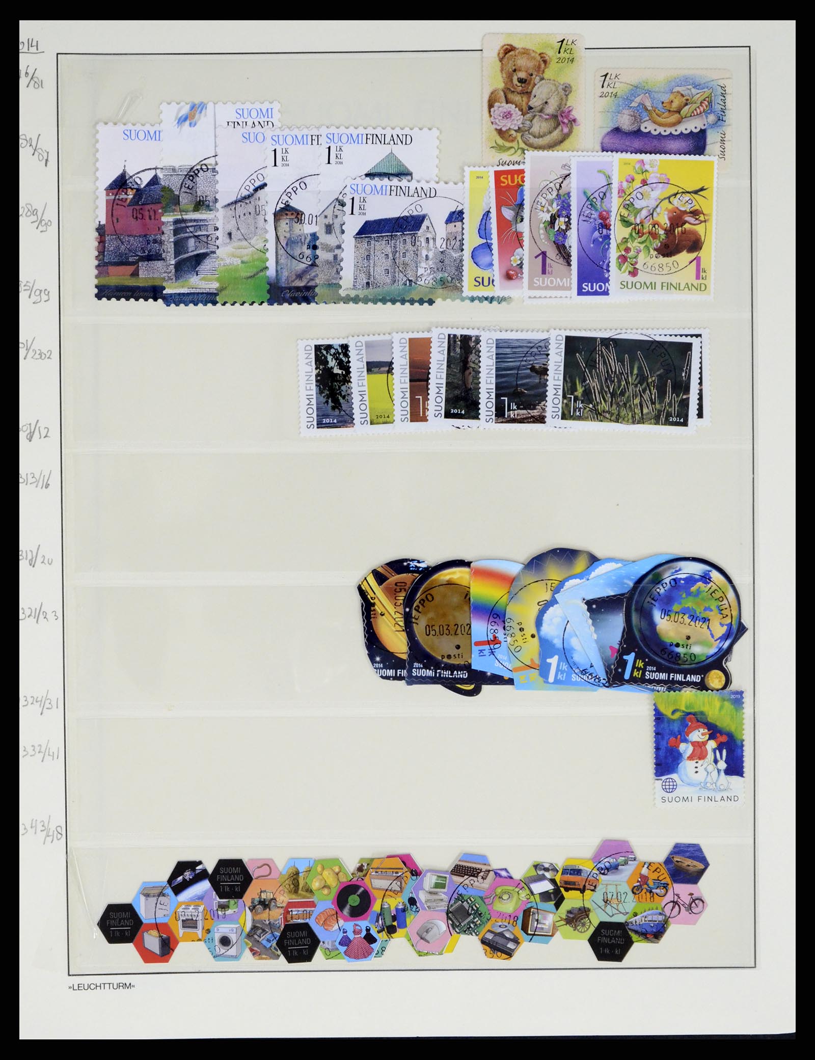 37808 254 - Postzegelverzameling 37808 Finland 1860-2014.
