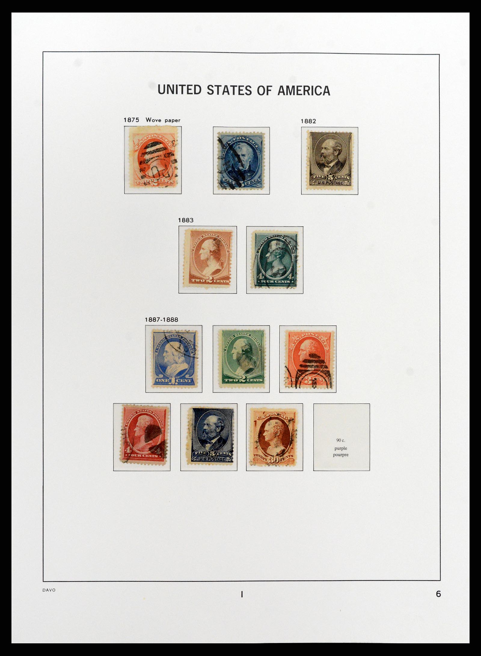 37810 010 - Postzegelverzameling 37810 USA 1851-2000.