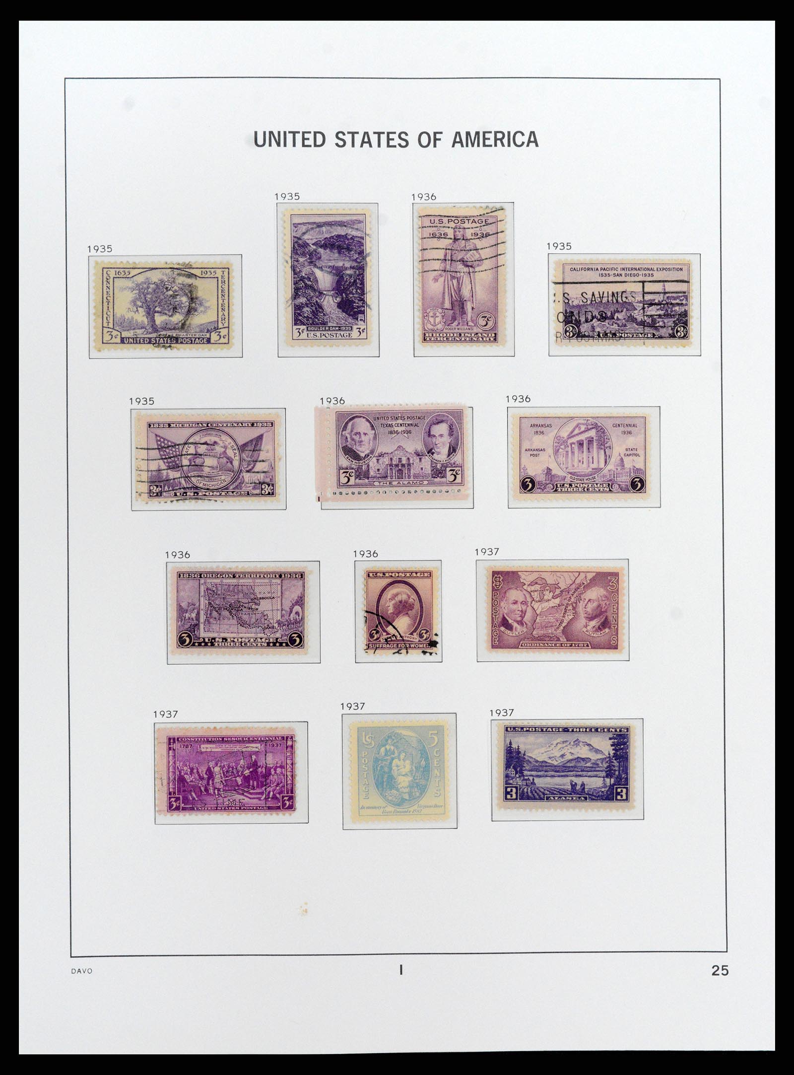 37810 039 - Postzegelverzameling 37810 USA 1851-2000.