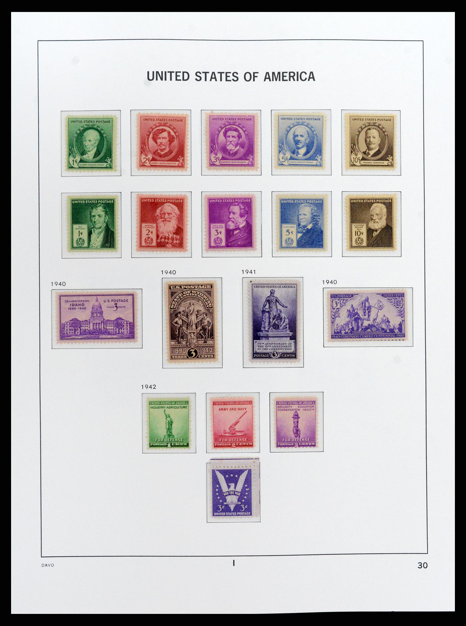 37810 045 - Postzegelverzameling 37810 USA 1851-2000.