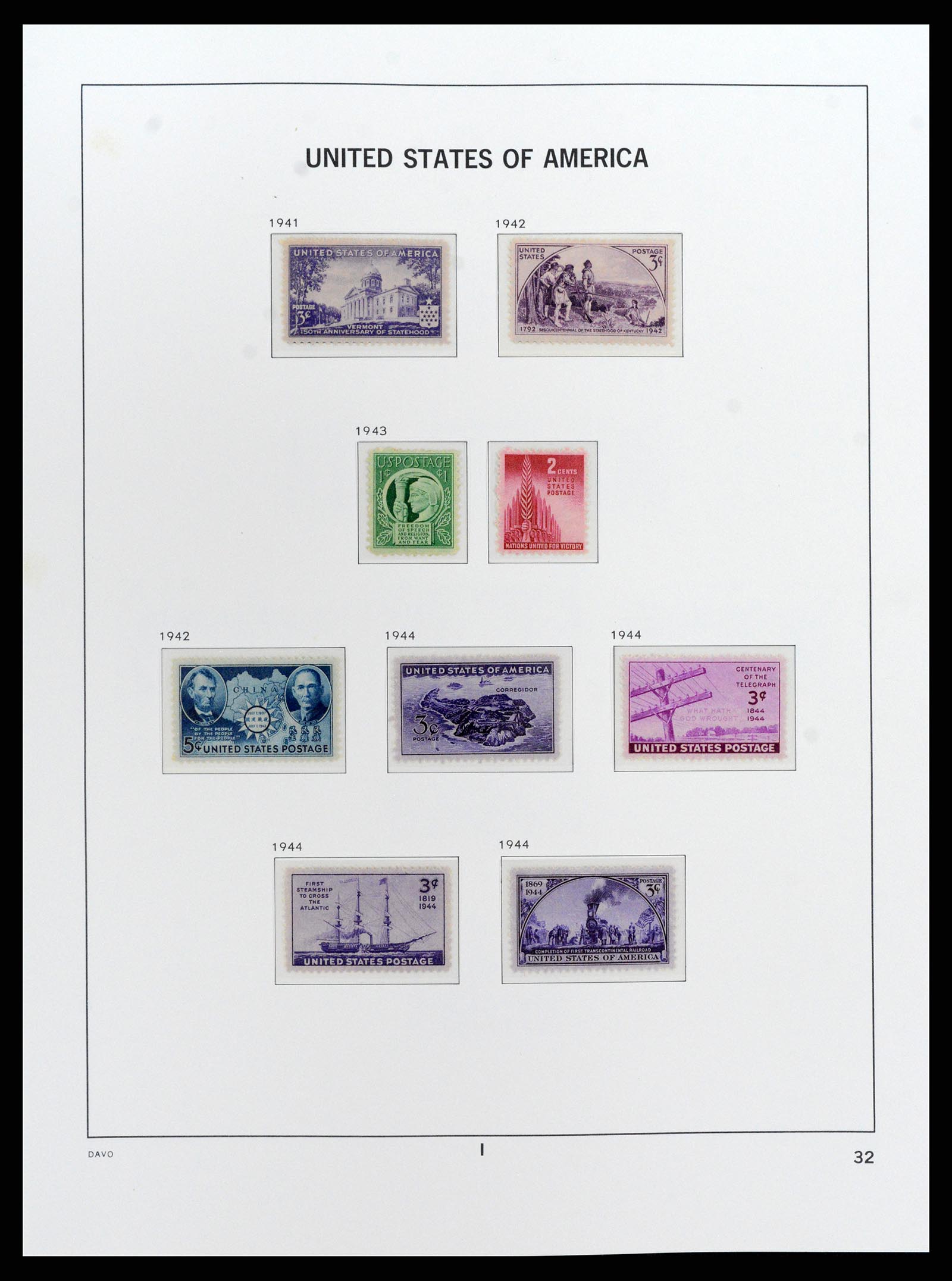 37810 047 - Postzegelverzameling 37810 USA 1851-2000.
