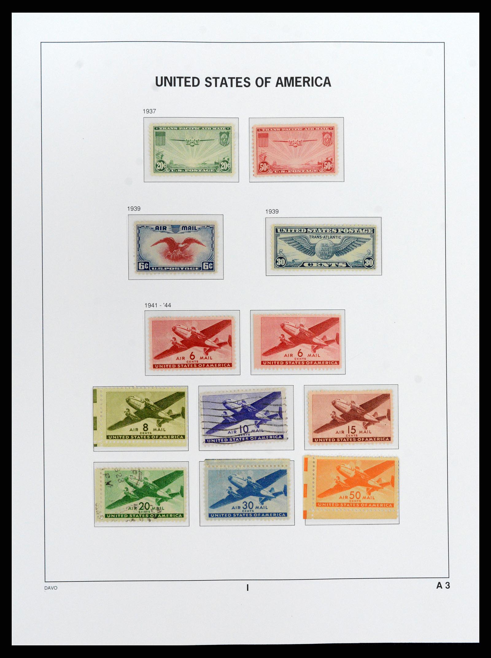 37810 050 - Postzegelverzameling 37810 USA 1851-2000.