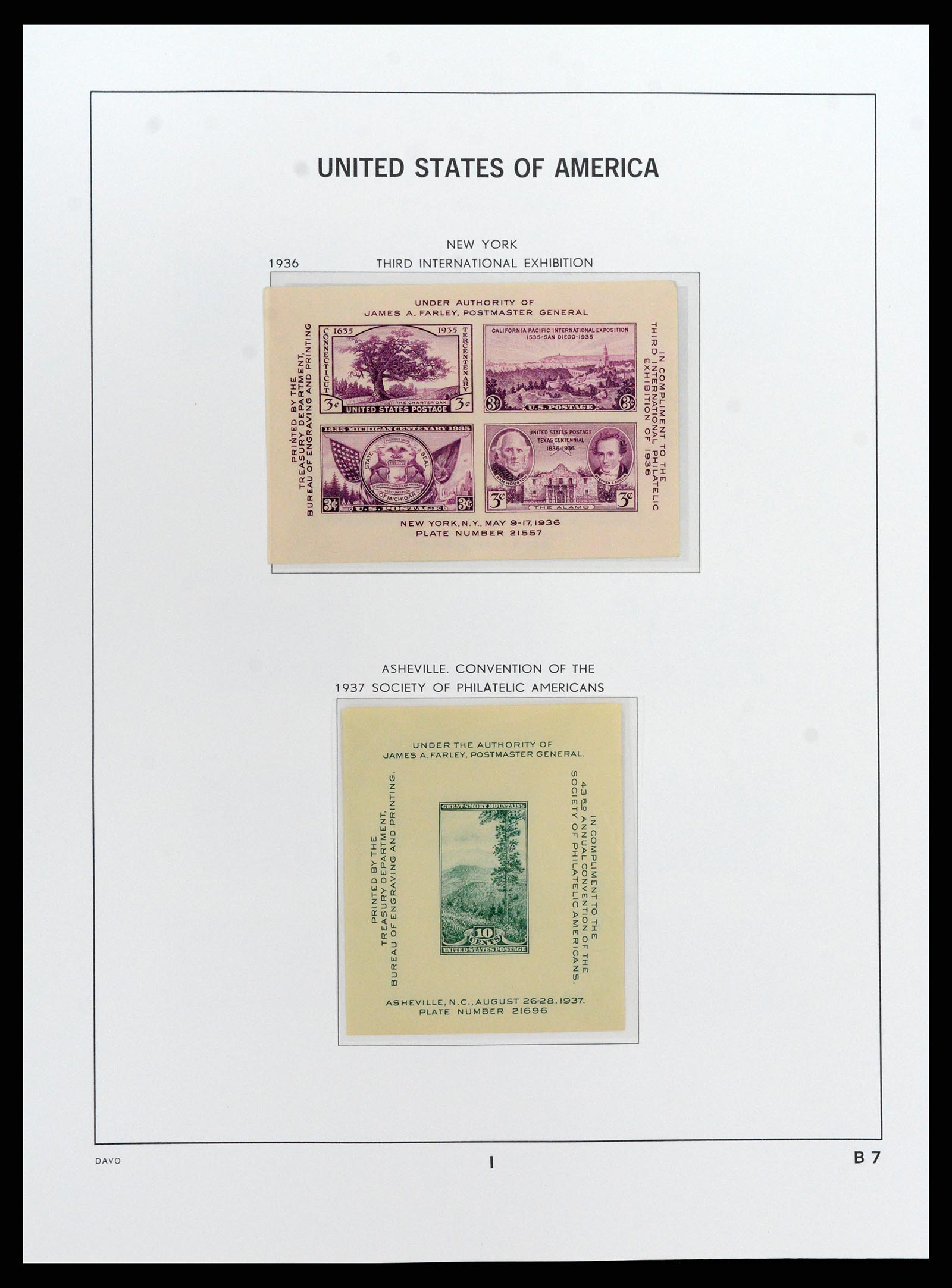 37810 056 - Postzegelverzameling 37810 USA 1851-2000.